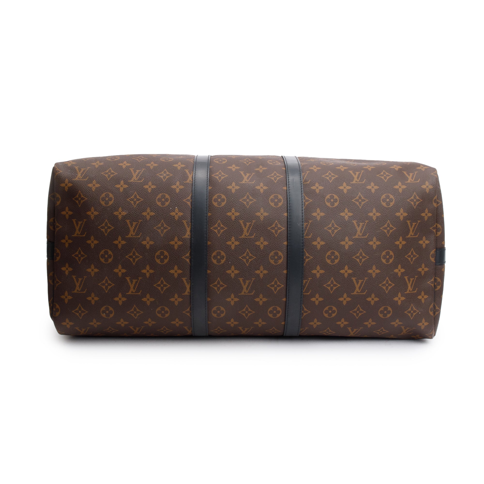 Louis Vuitton Monogram Macassar Keepall Bandouliere 55 w/ Strap