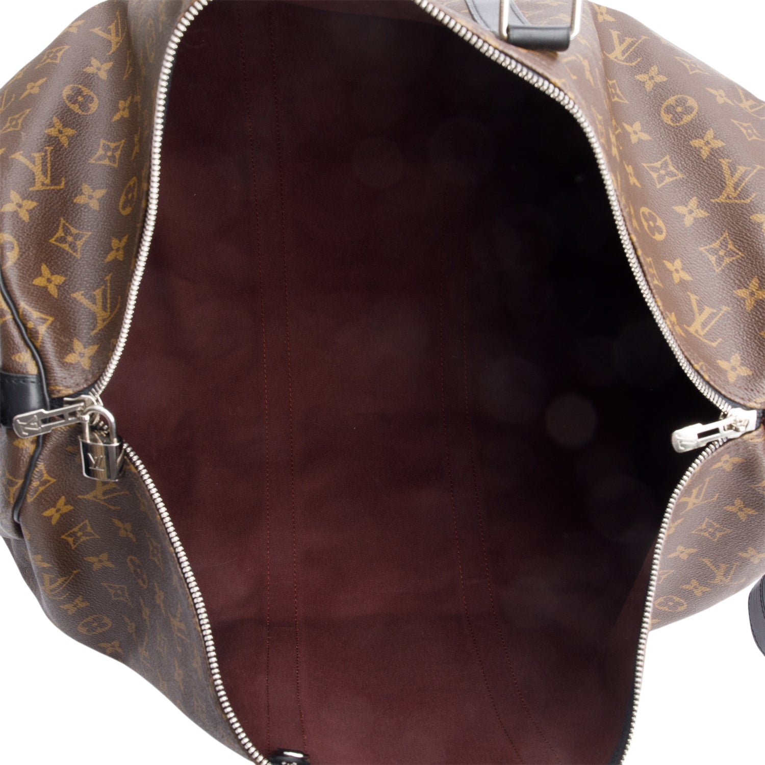 Louis Vuitton Monogram Macassar Keepall Bandouliere 55 w/ Strap