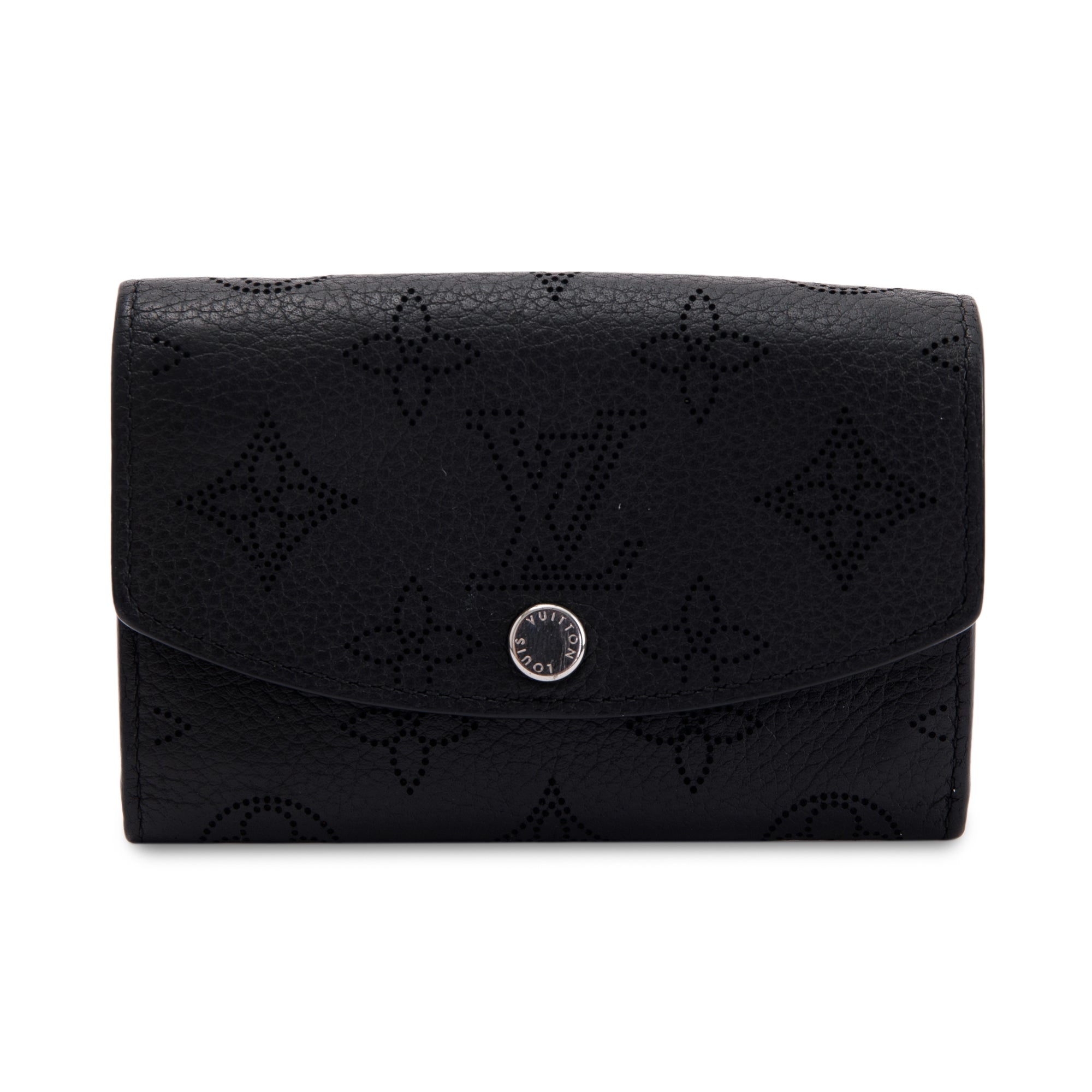Louis Vuitton Monogram Mahina Leather Iris Compact Wallet