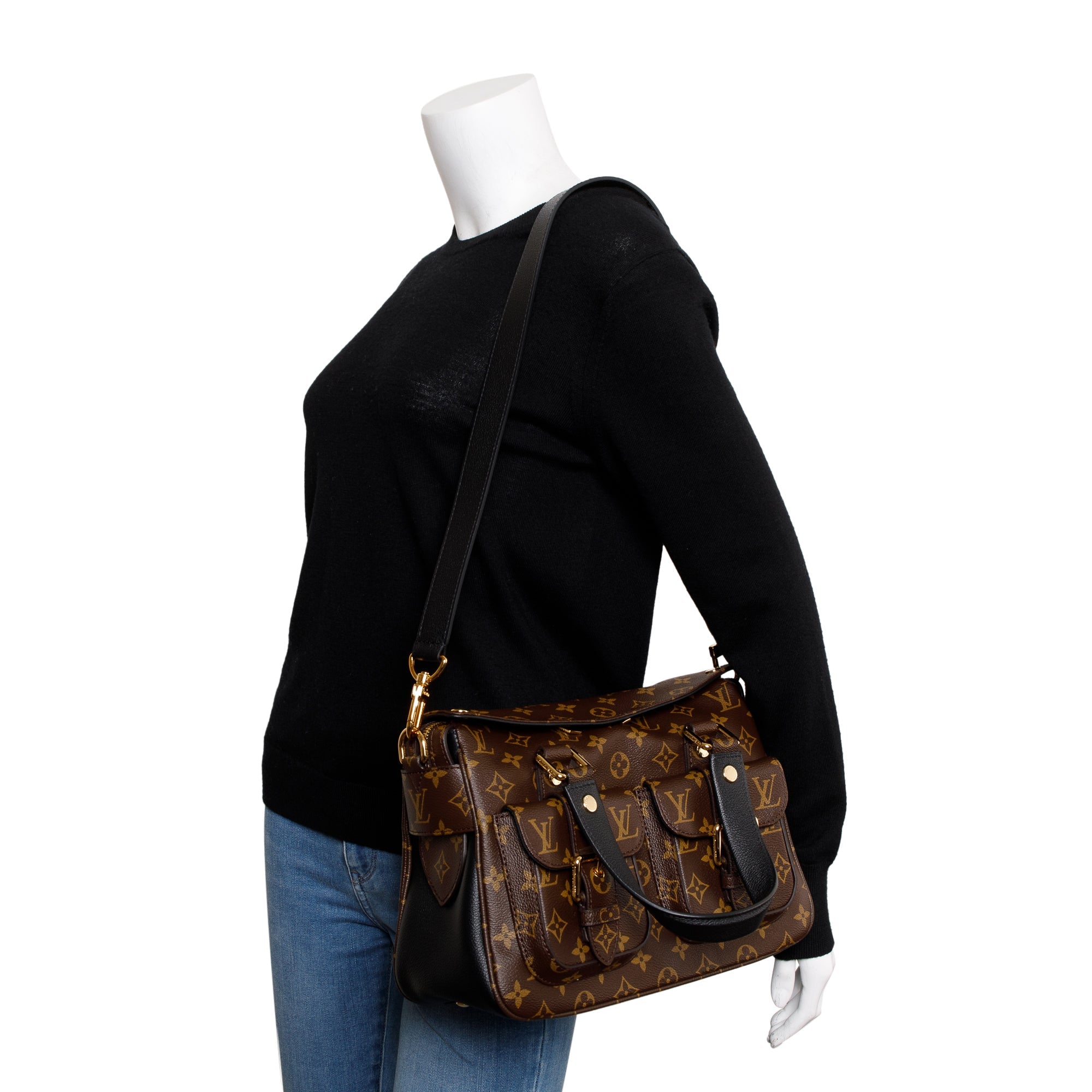 Louis Vuitton Monogram Manhattan NM w/ Strap, Box & Receipt