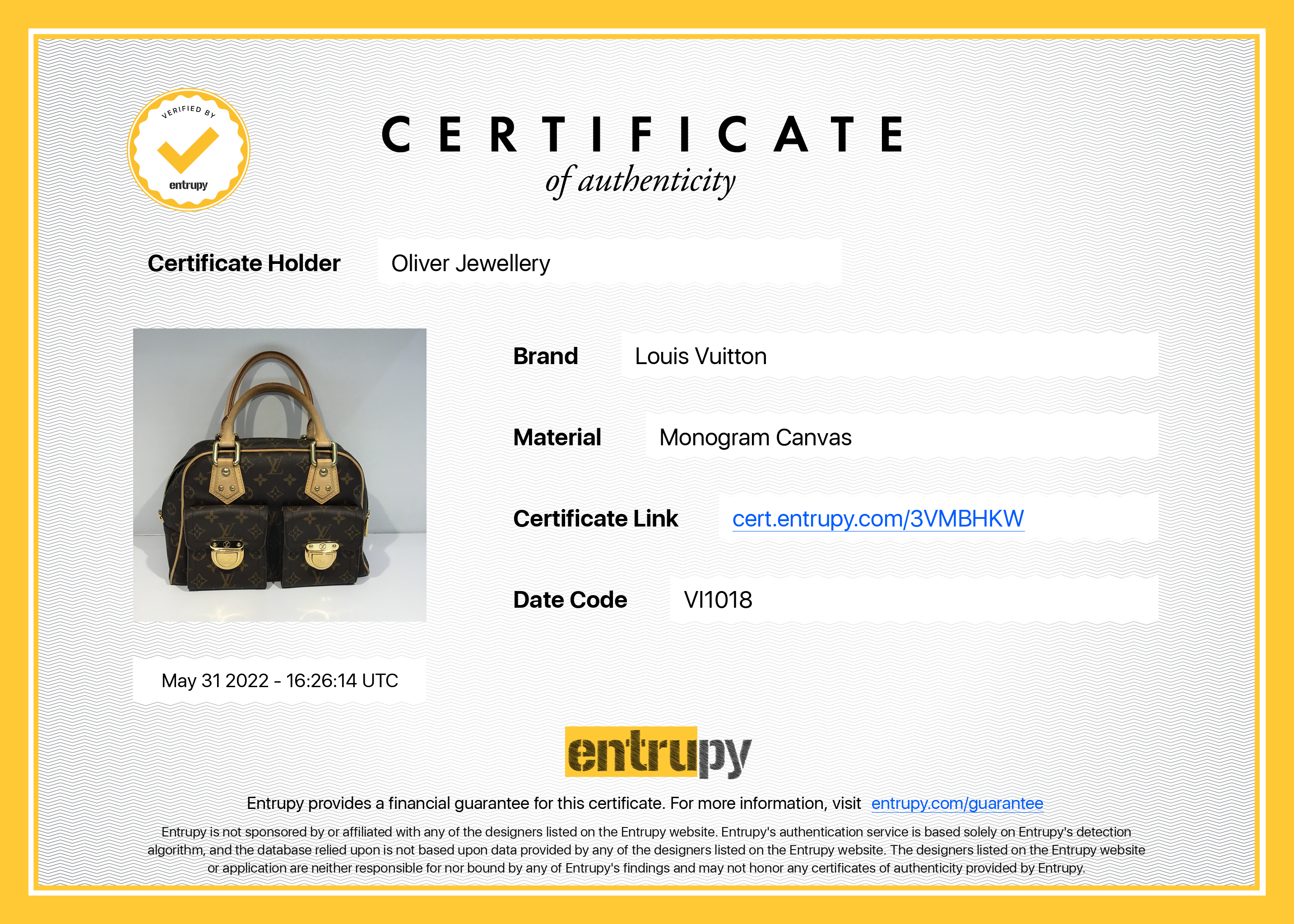 Louis Vuitton Monogram Manhattan PM