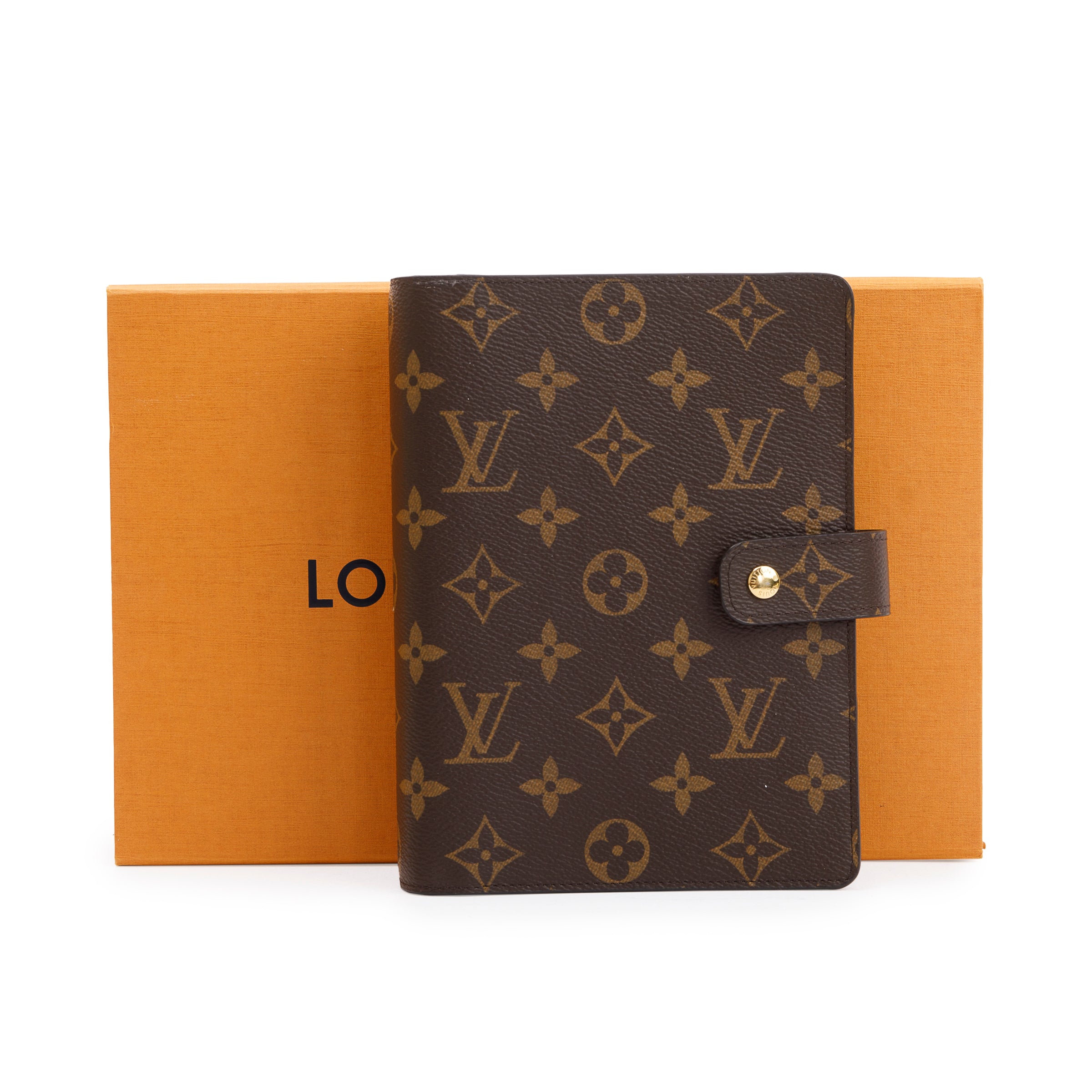 Louis Vuitton Monogram Medium Ring Agenda Cover w/ Box