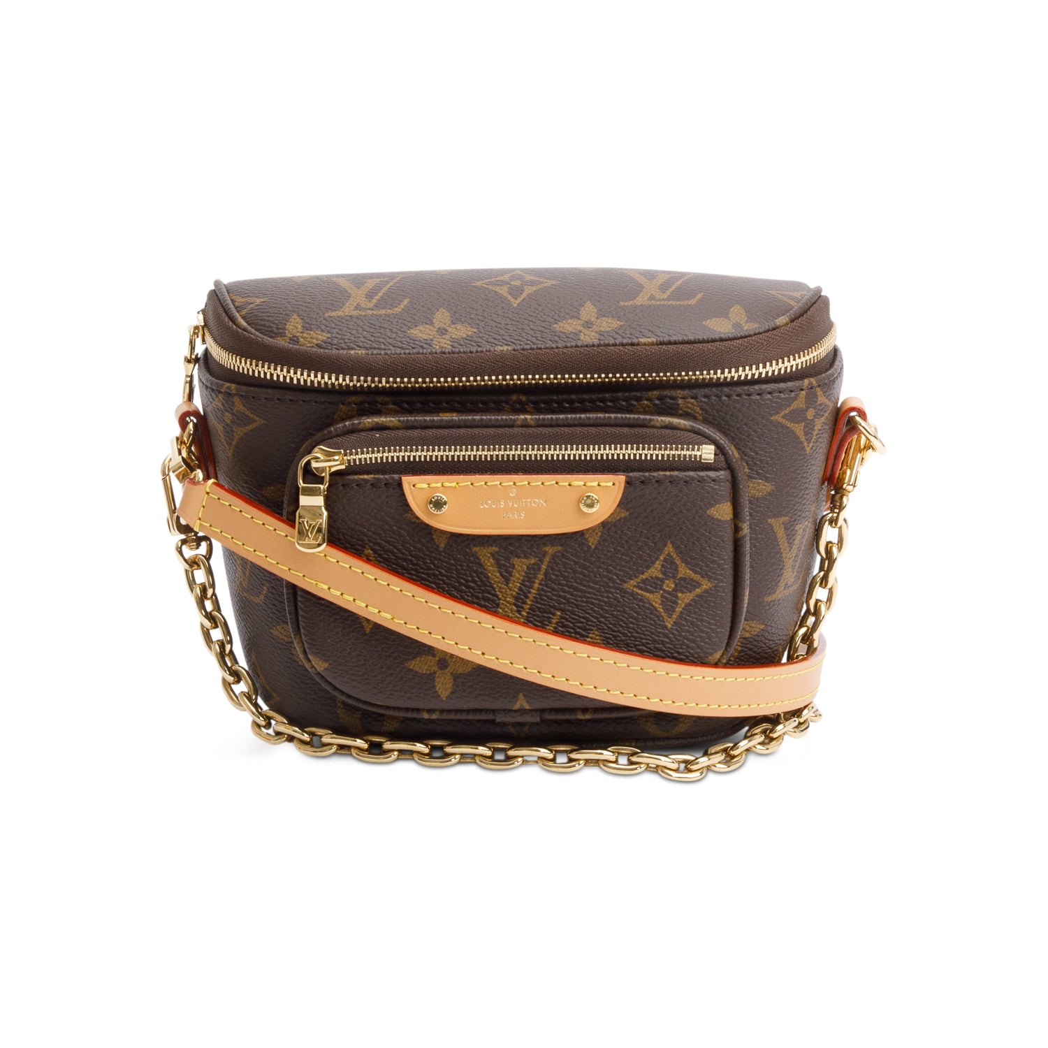 Louis Vuitton Monogram Mini Bumbag w/ Straps & Box