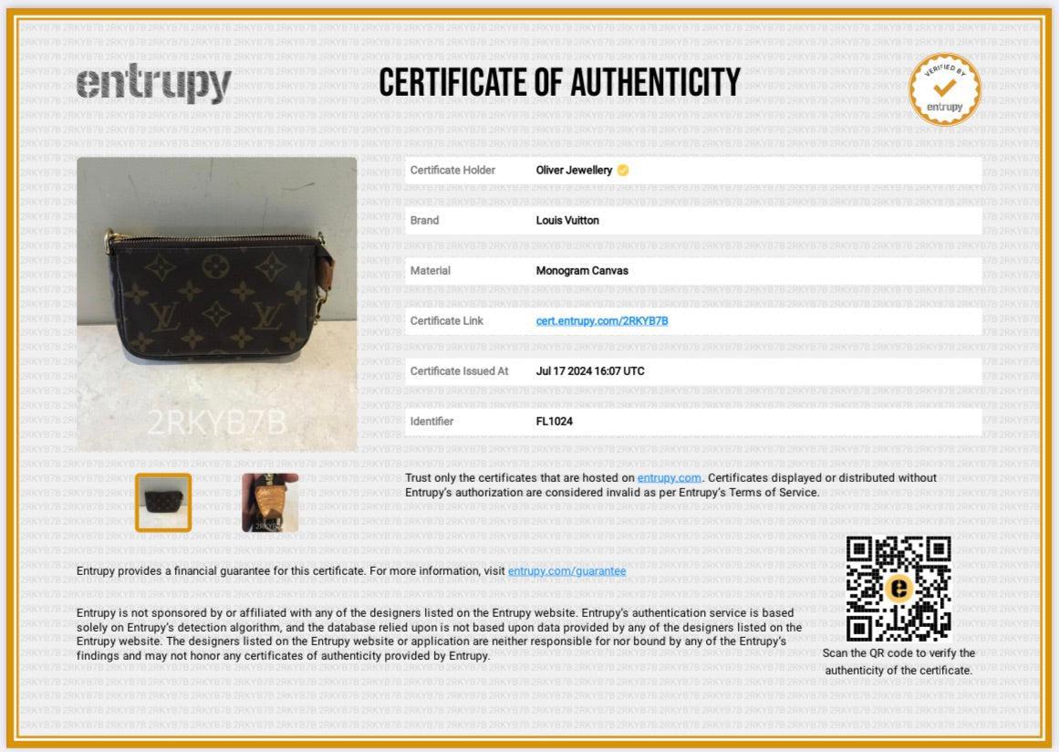 Louis Vuitton Monogram Mini Pochette Accessoires w/ Box