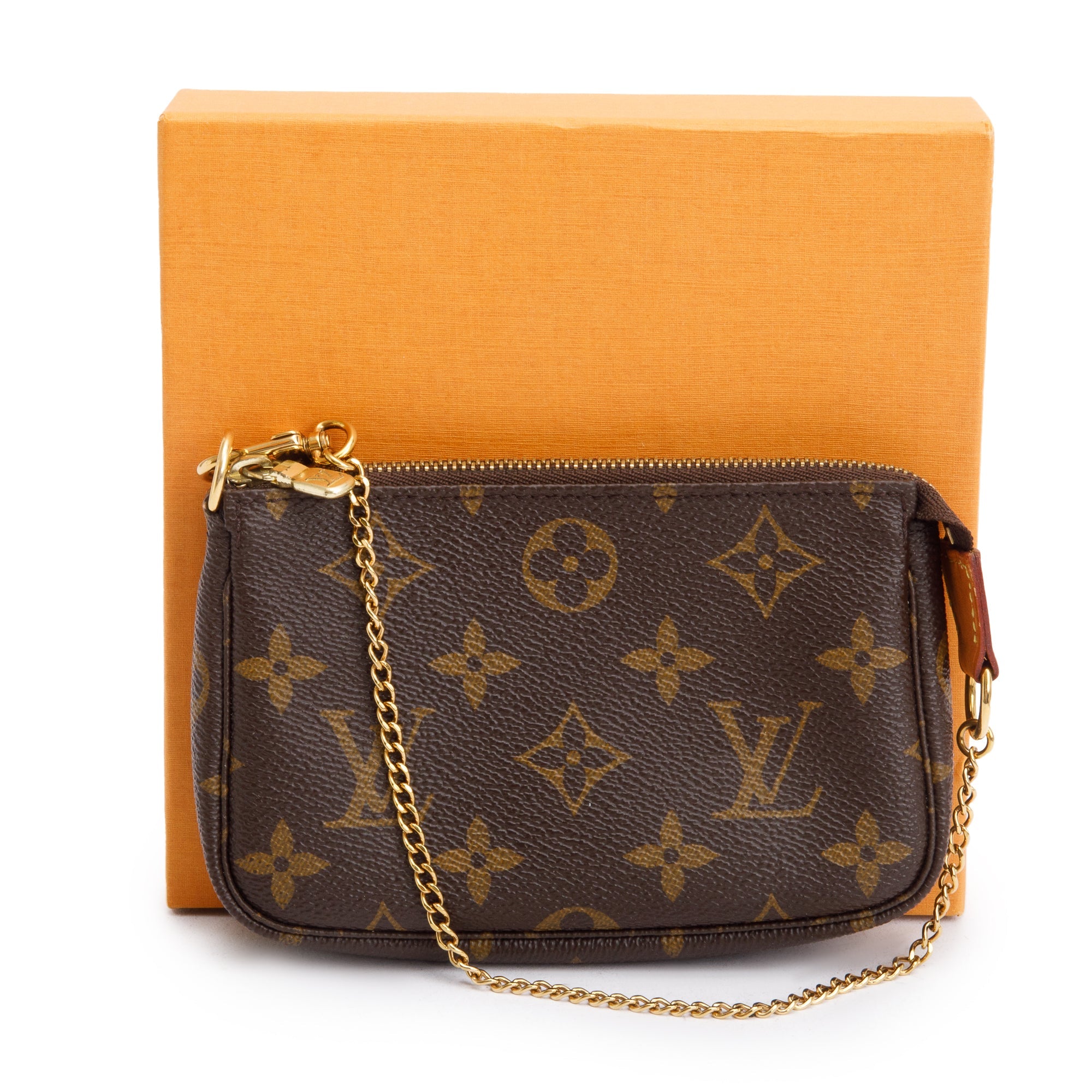 Louis Vuitton Monogram Mini Pochette Accessories w/ Box