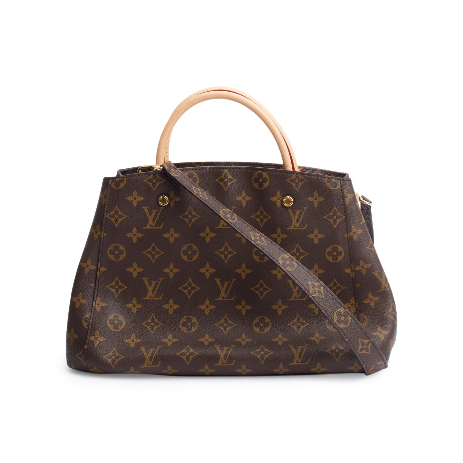 Louis Vuitton Monogram Montaigne MM w/ Strap & Box