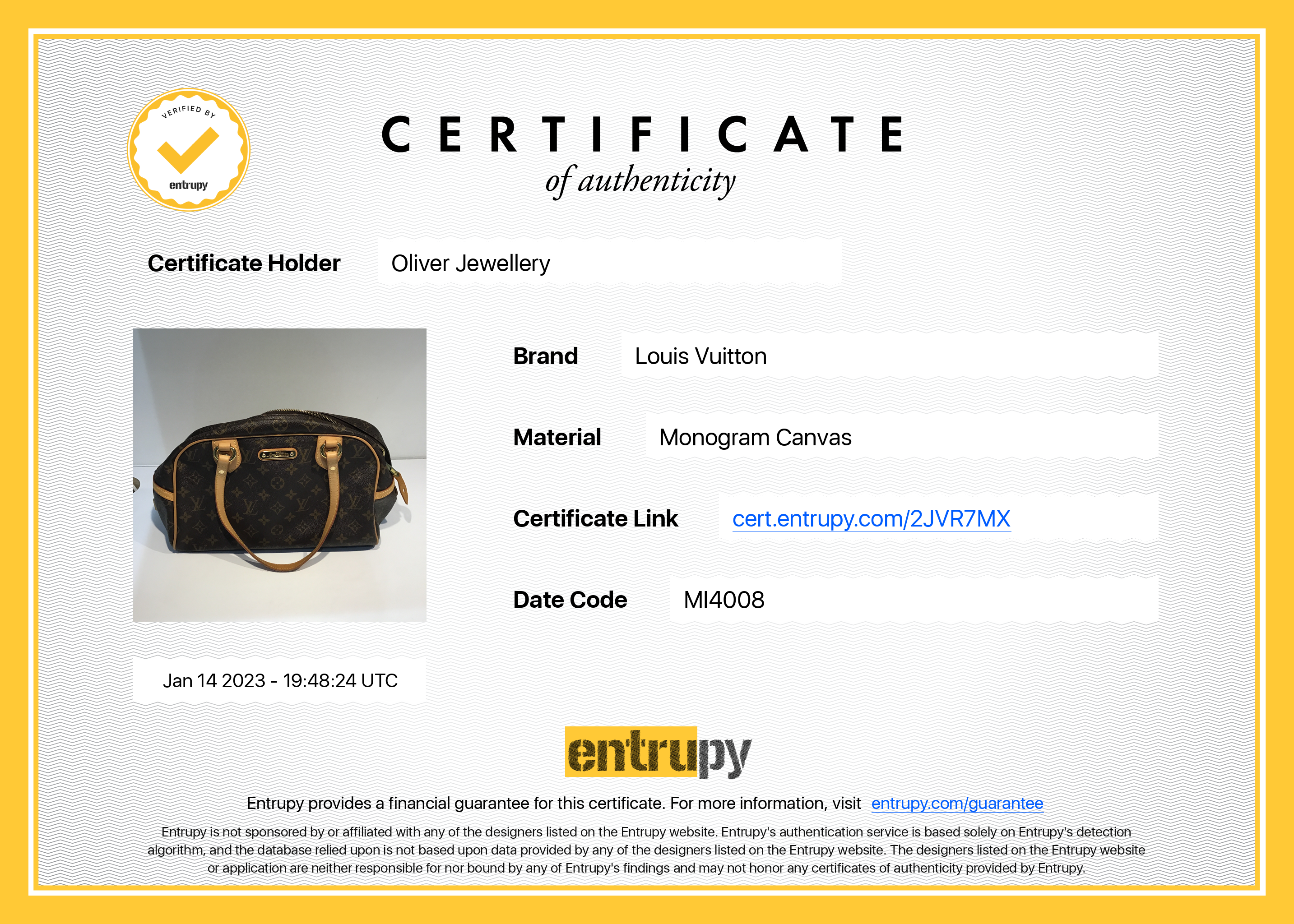 Louis Vuitton Monogram Montorgueil PM