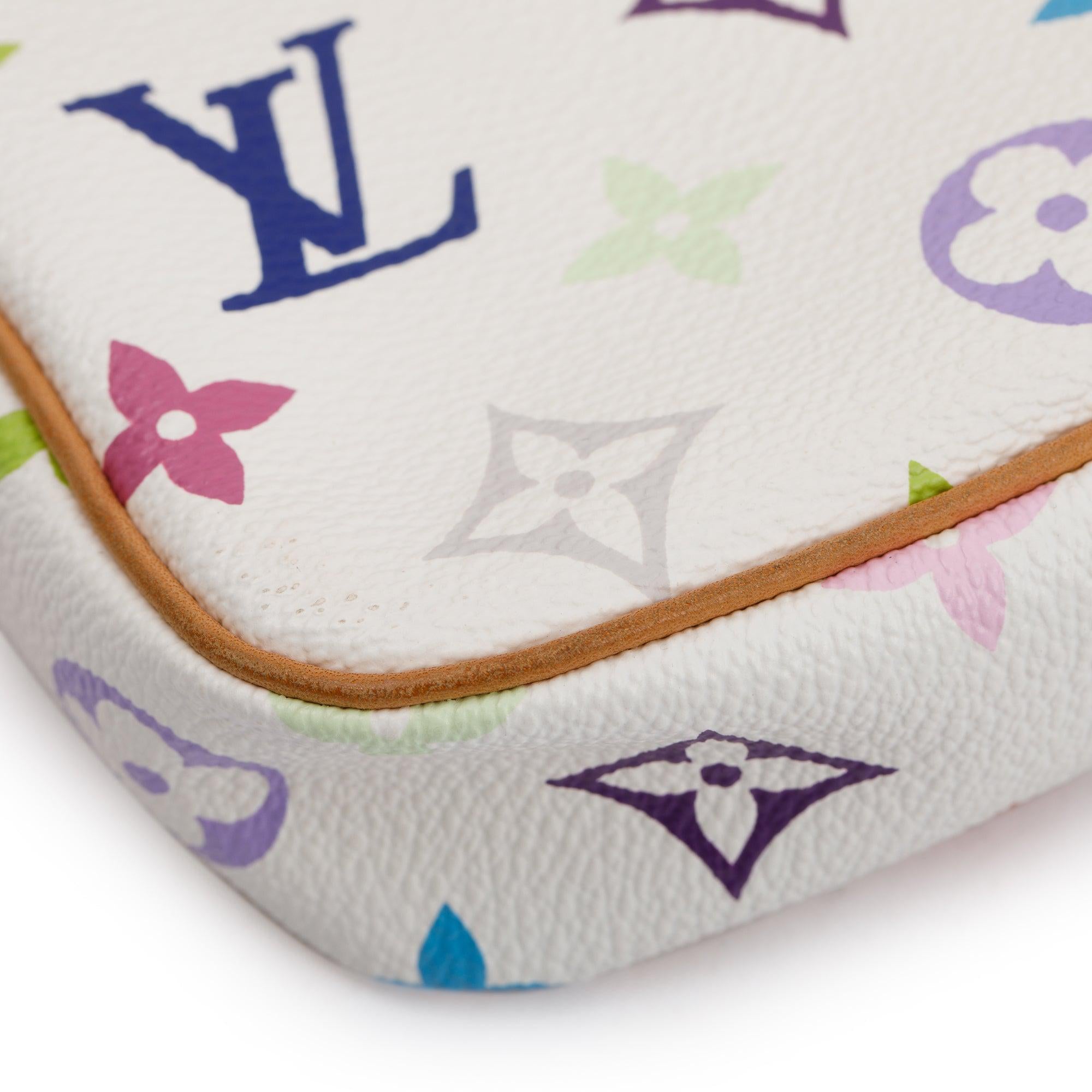 Louis Vuitton Monogram Multicolore Pochette Accessories w/ Box & Strap