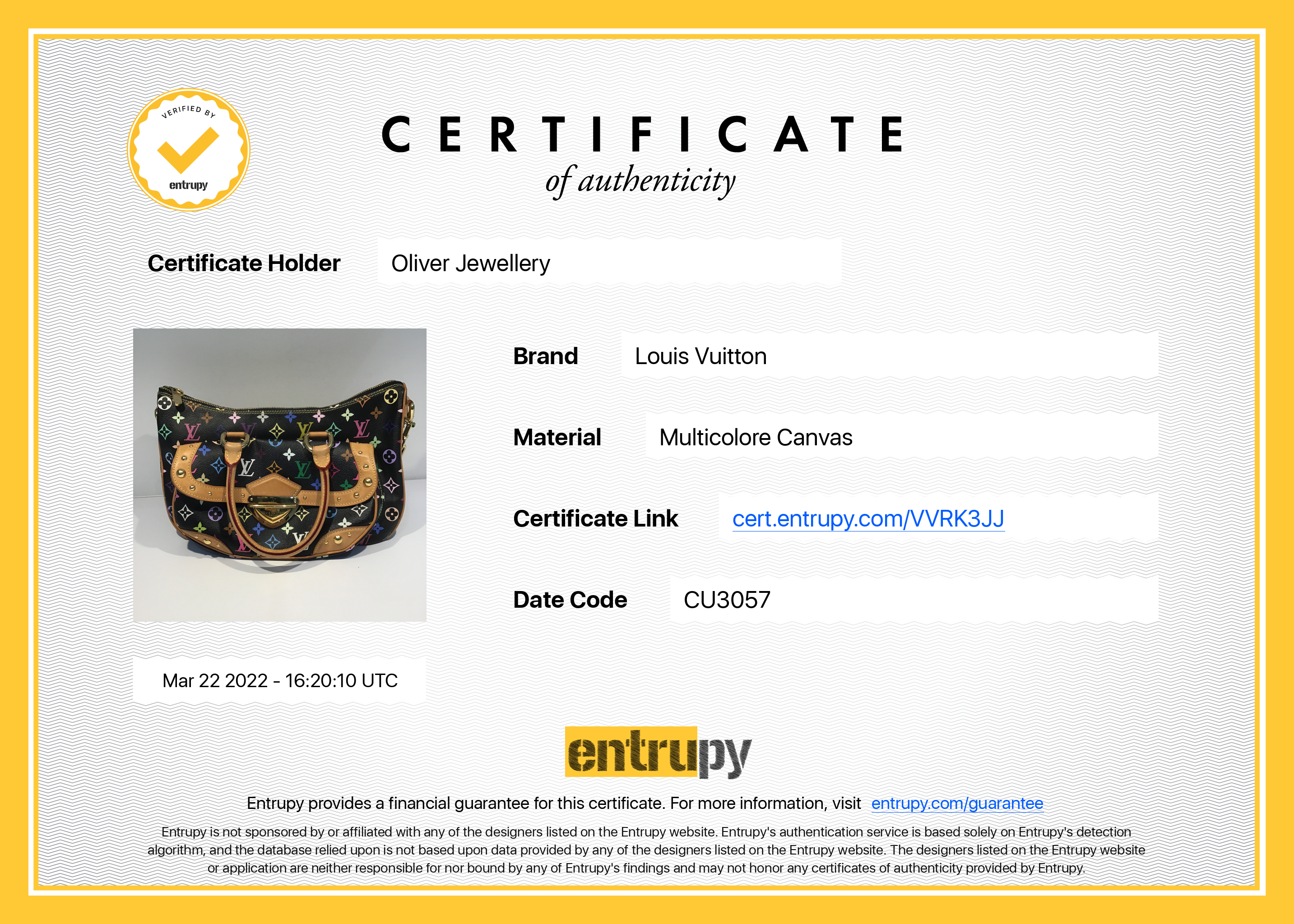 Louis Vuitton Monogram Multicolore Rita Bag