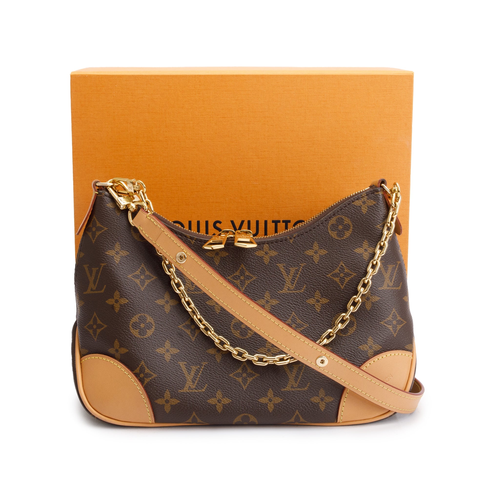 Louis Vuitton Monogram Natural Boulogne NM w/ Box & Receipt