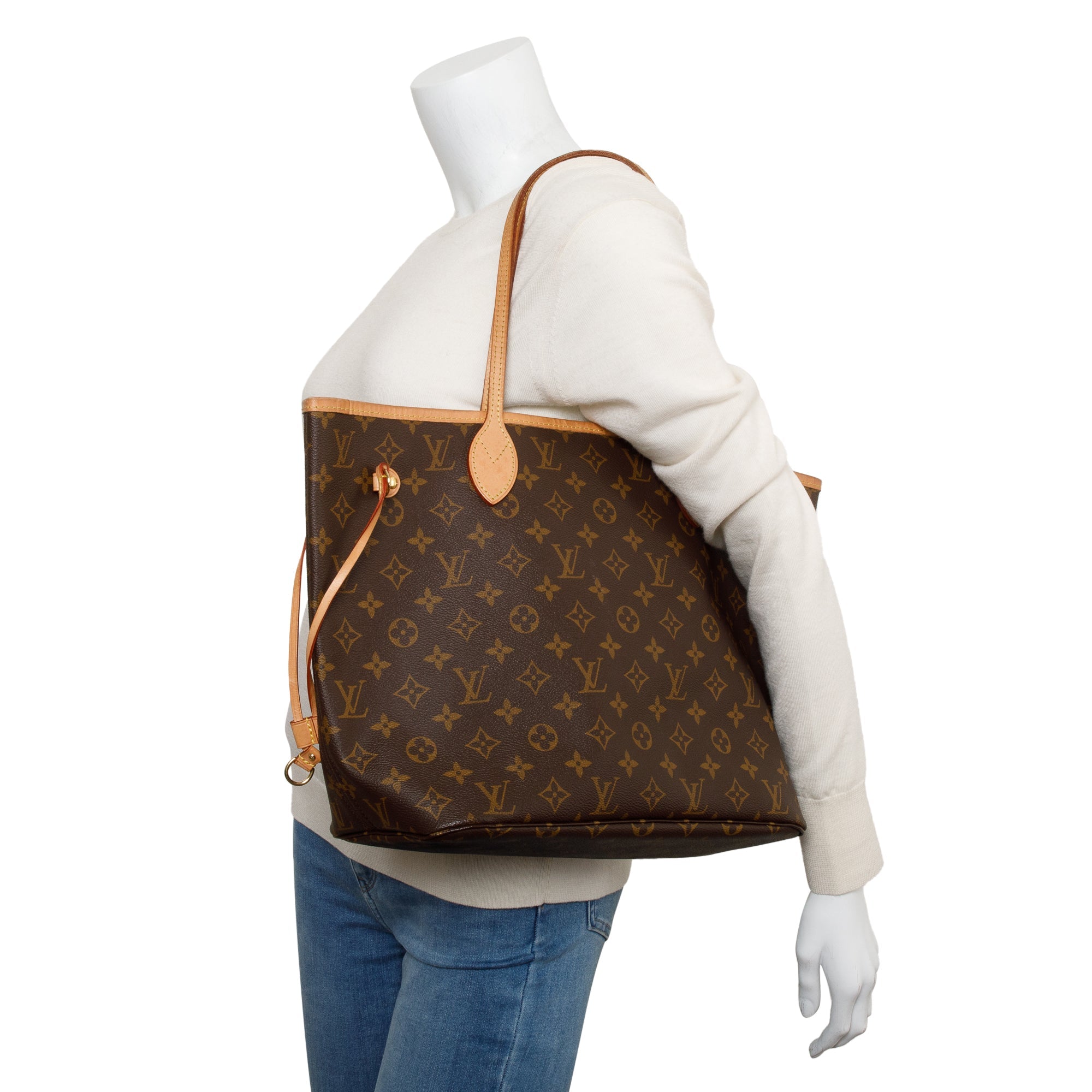 Louis Vuitton Monogram Neverfull MM w/ Pouch