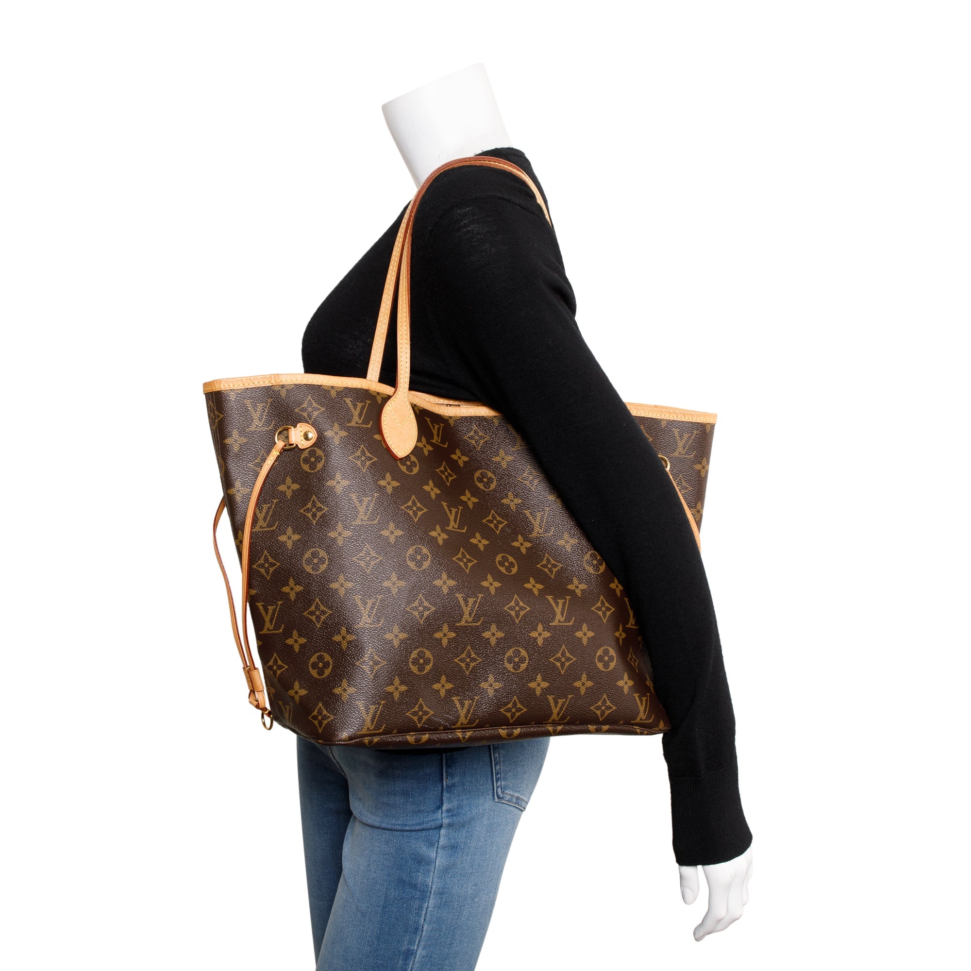 Louis Vuitton Monogram Neverfull MM w/ Pouch