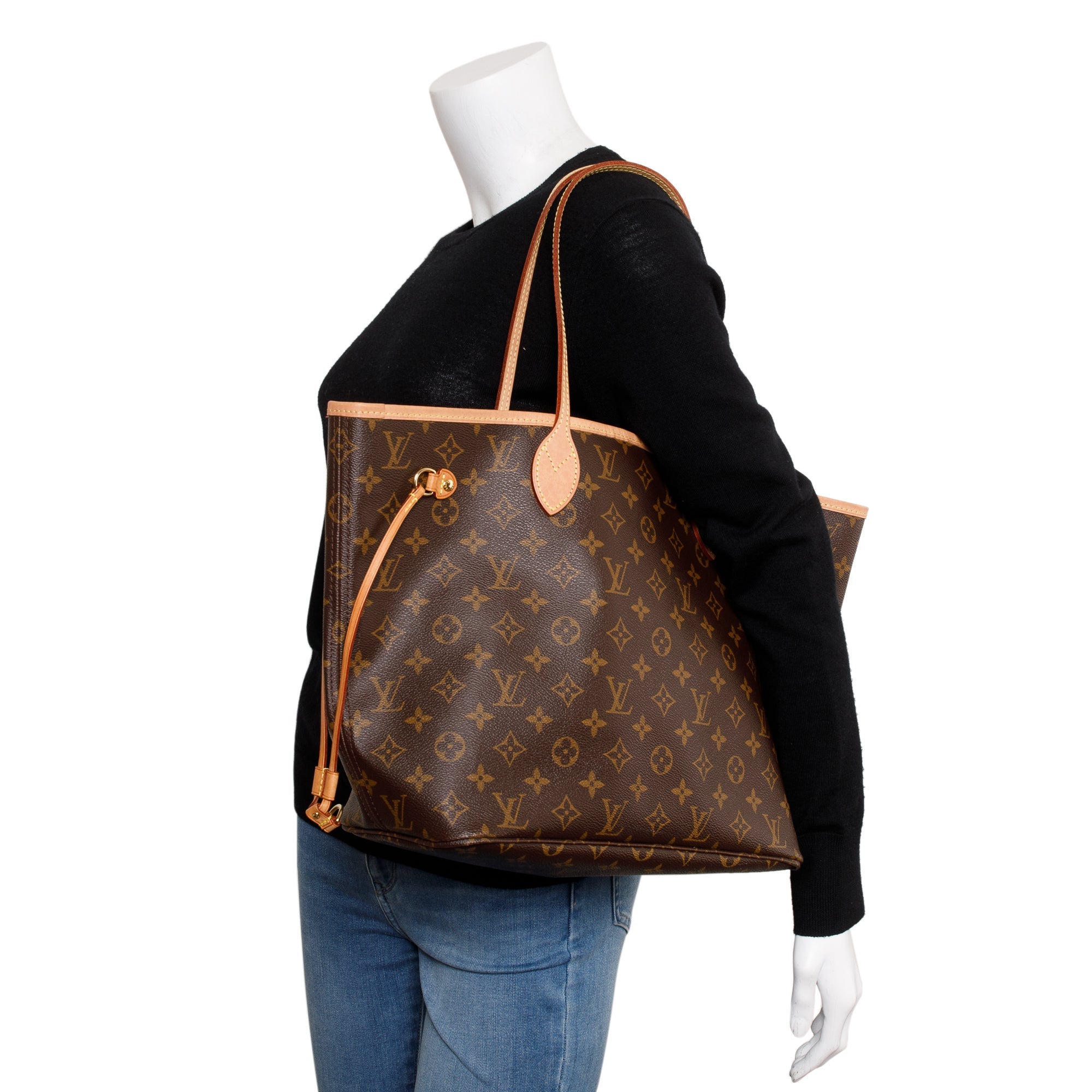 Louis Vuitton Monogram Neverfull MM w/ Pouch