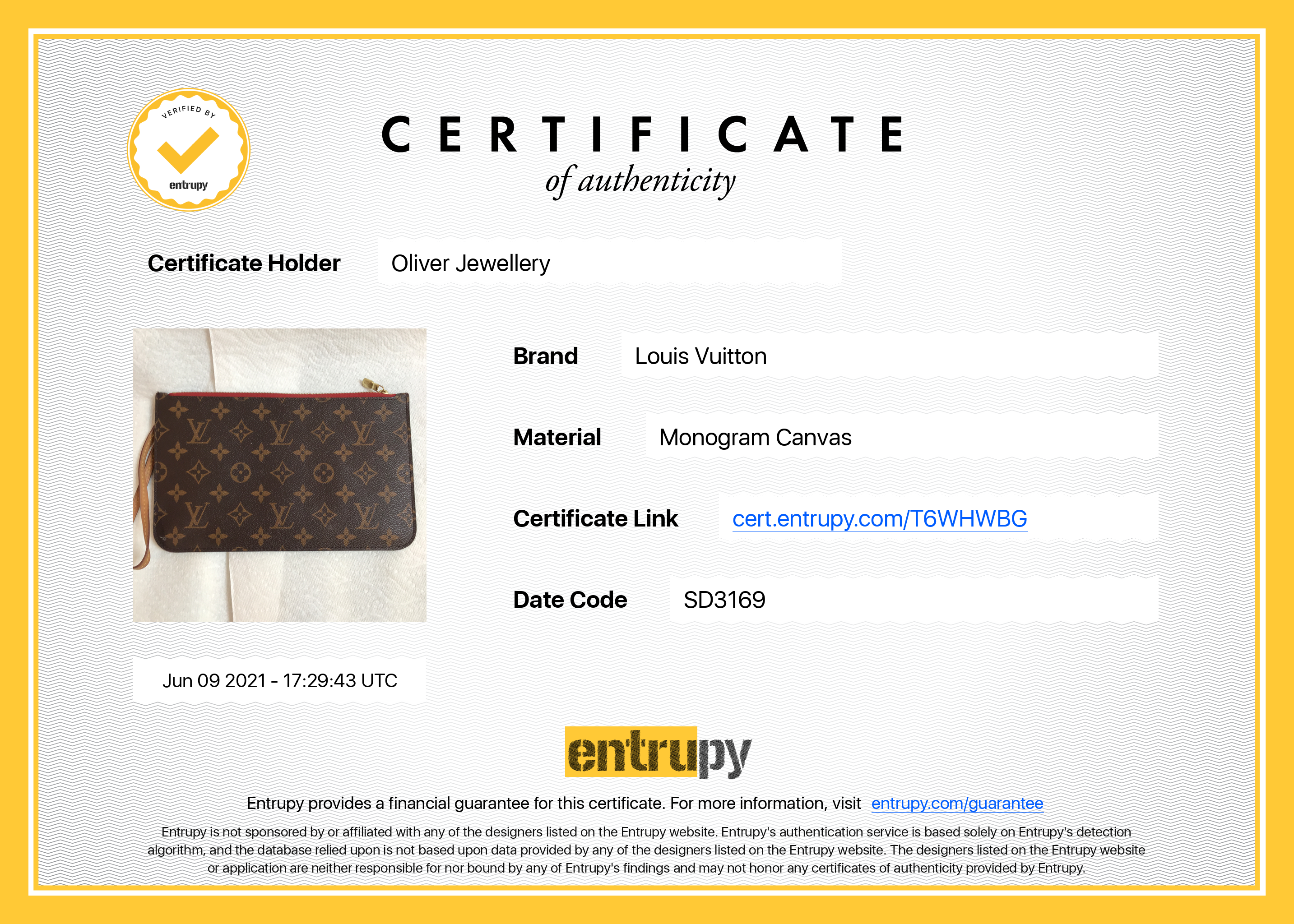 Louis Vuitton Monogram Neverfull Pochette