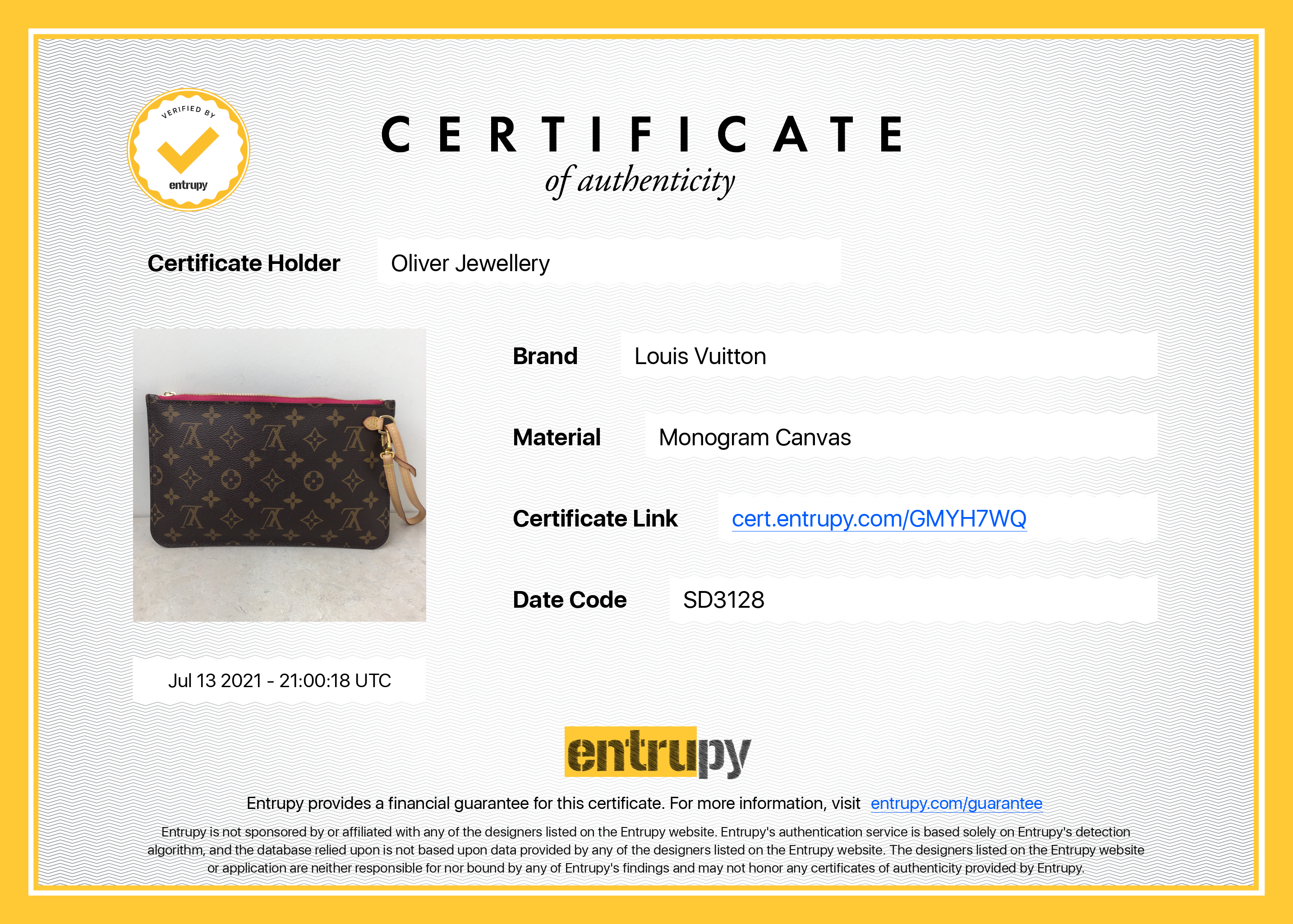 Louis Vuitton Monogram Neverfull Pochette