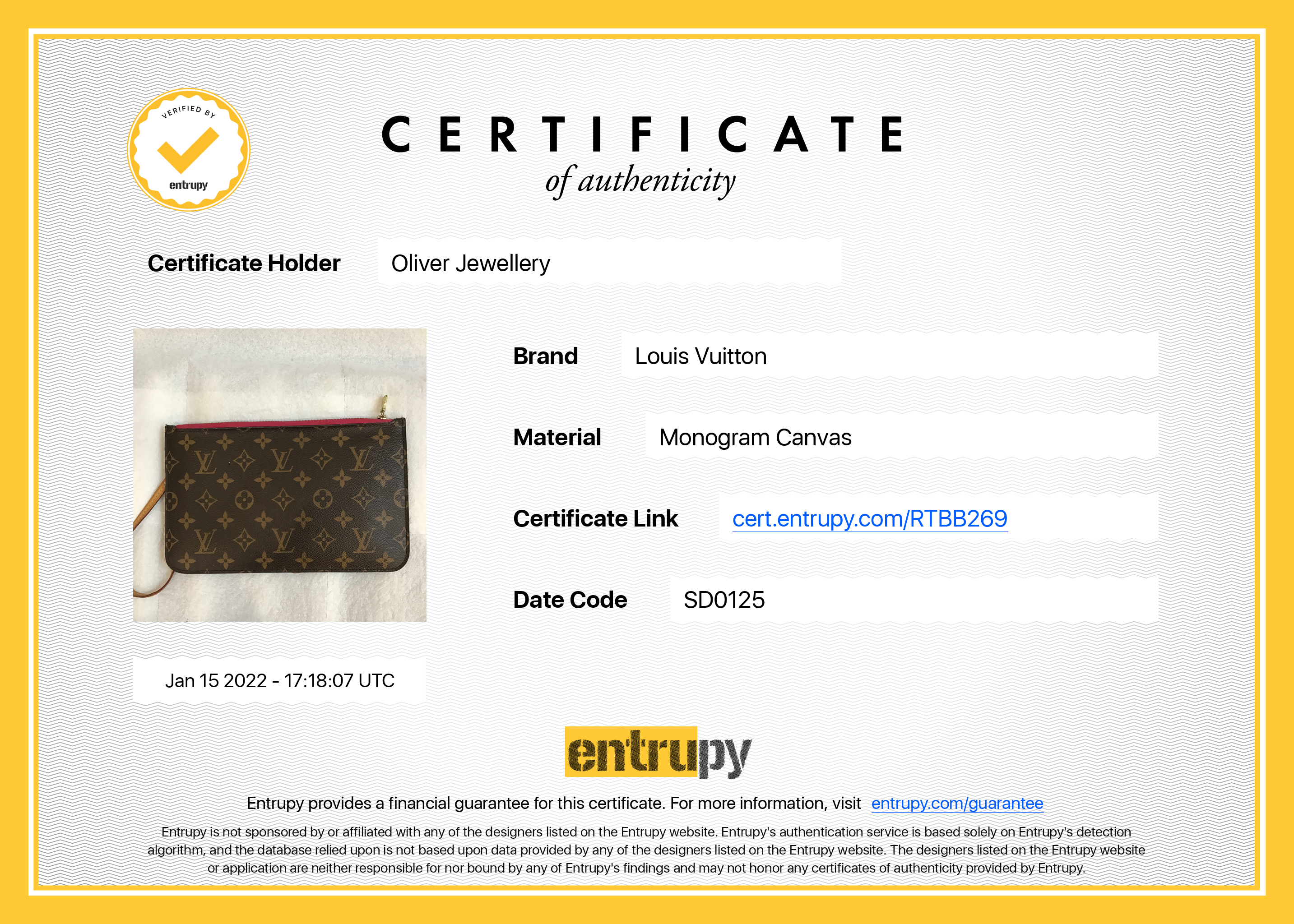 Louis Vuitton Monogram Neverfull Pochette