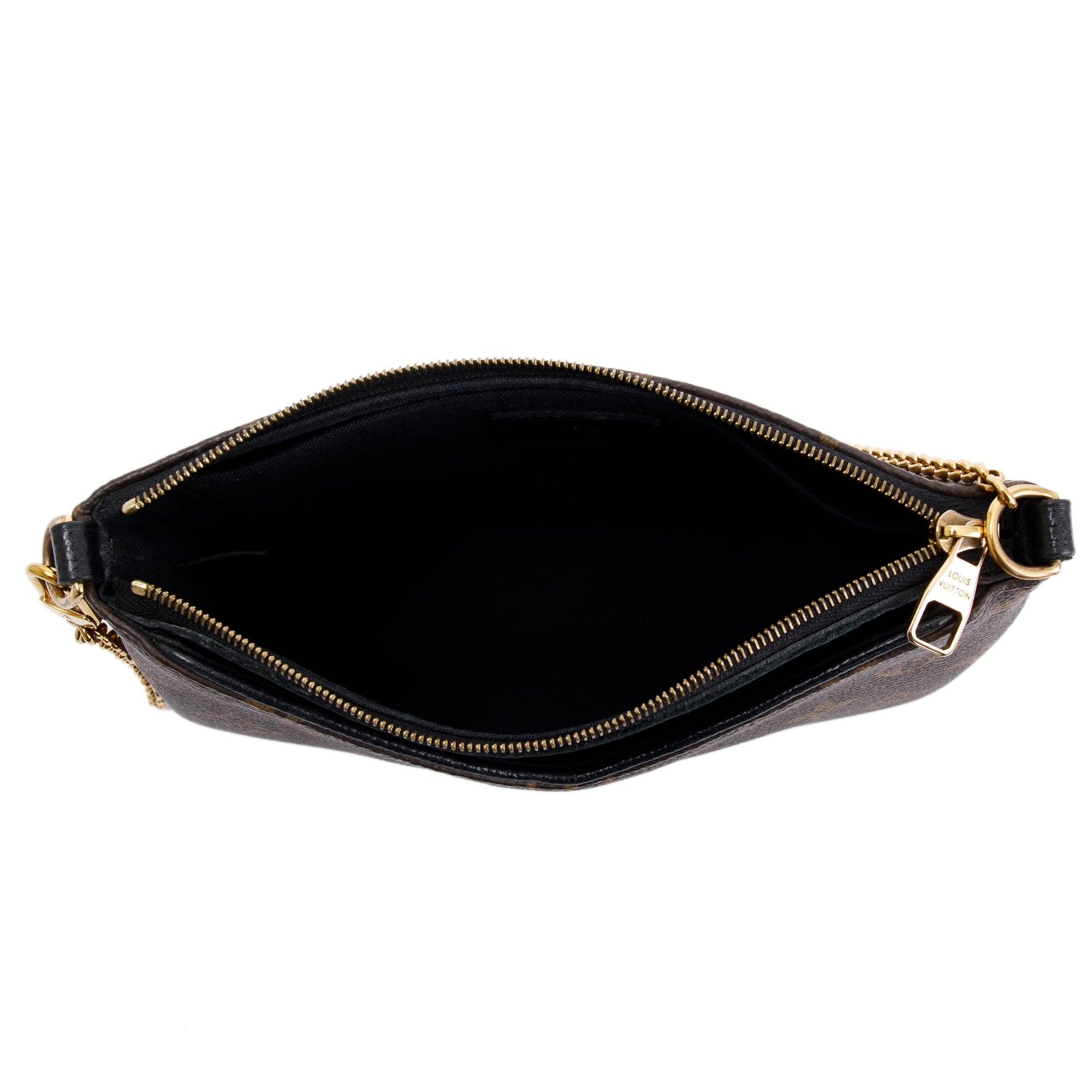 Louis Vuitton Monogram Pallas Clutch w/ Strap