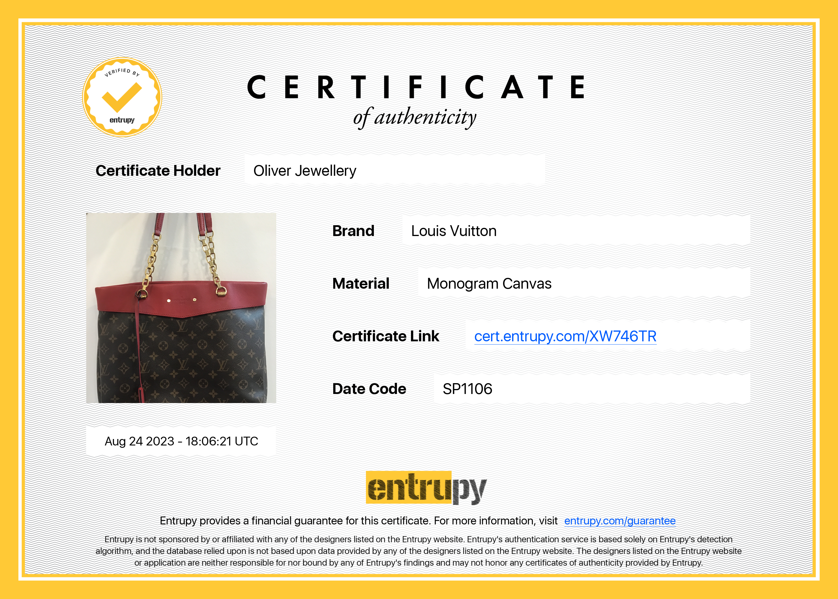 Louis Vuitton Monogram Pallas Shopper Tote