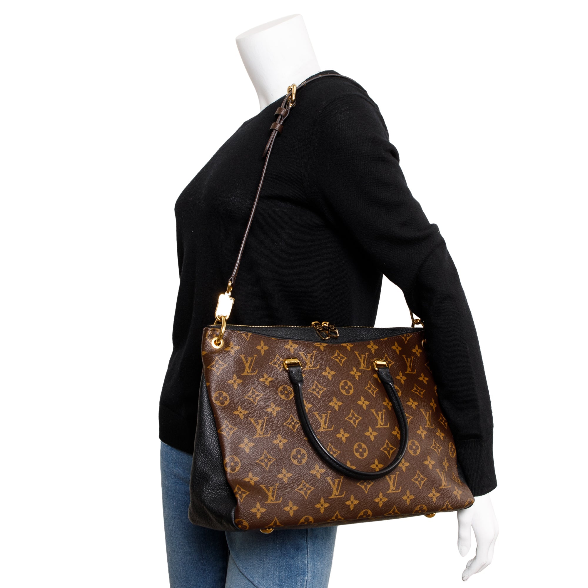 Louis Vuitton Monogram Pallas Tote w/ Strap