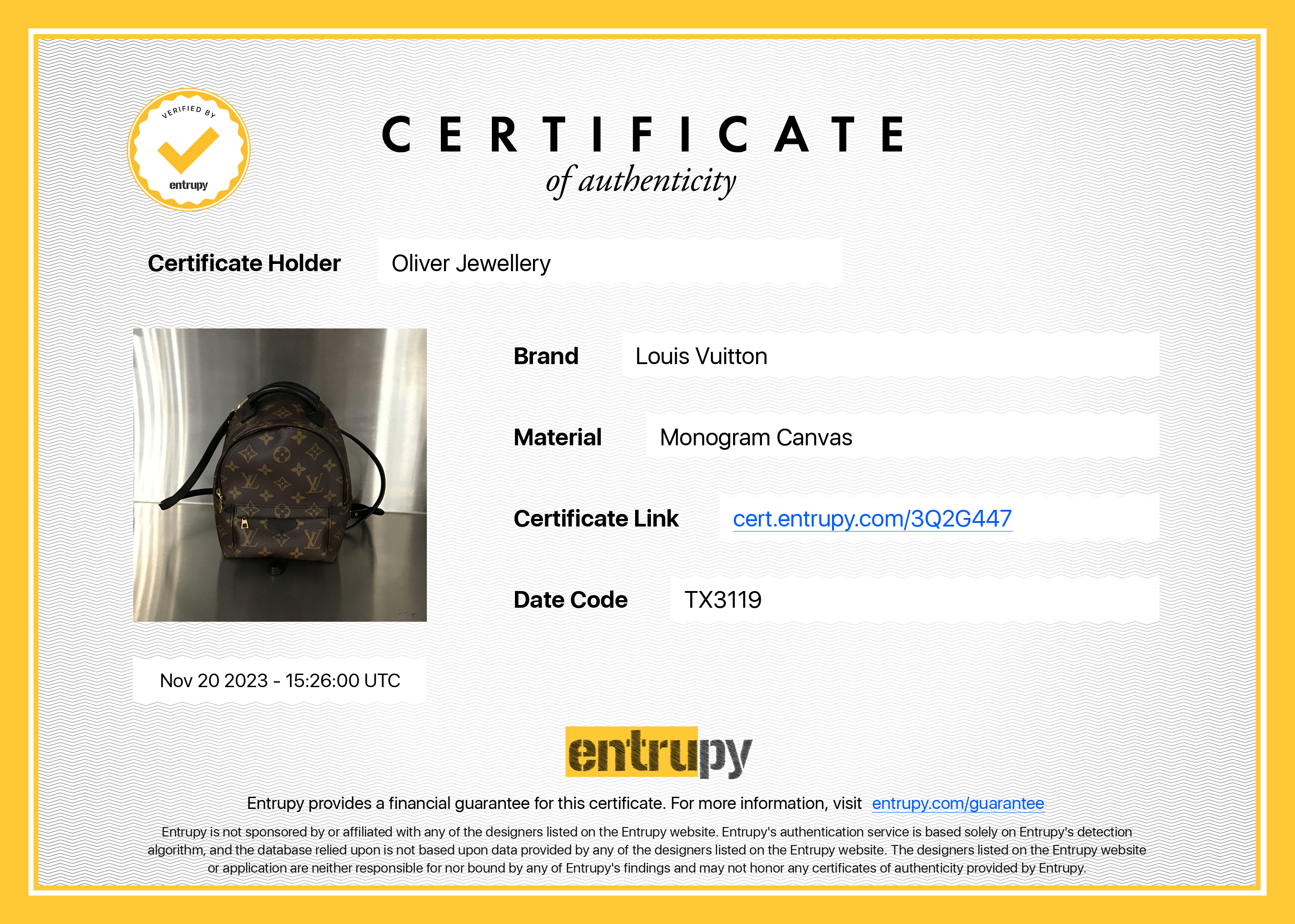 Louis Vuitton Monogram Palm Springs Mini Backpack