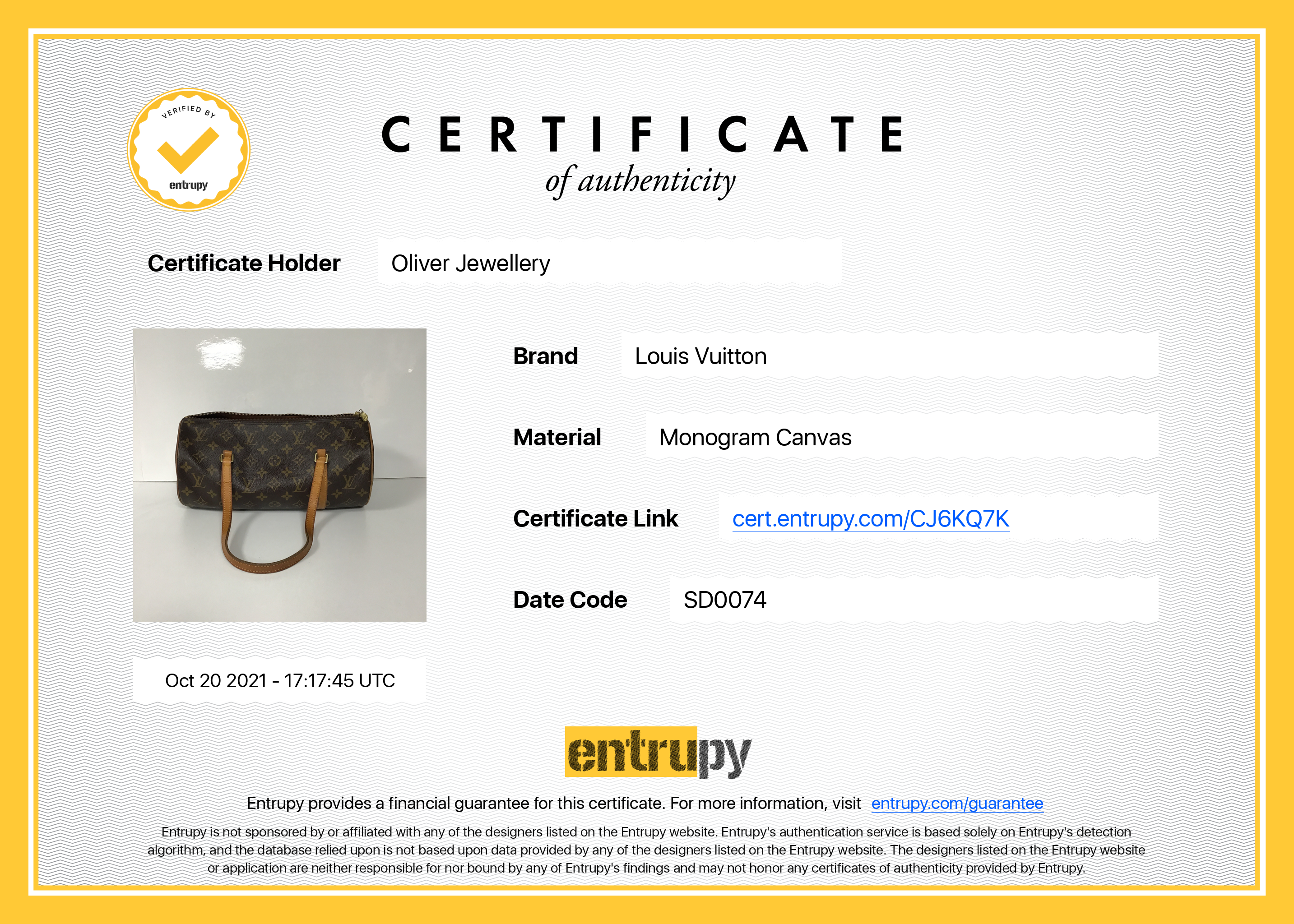 Louis Vuitton Monogram Papillon 30