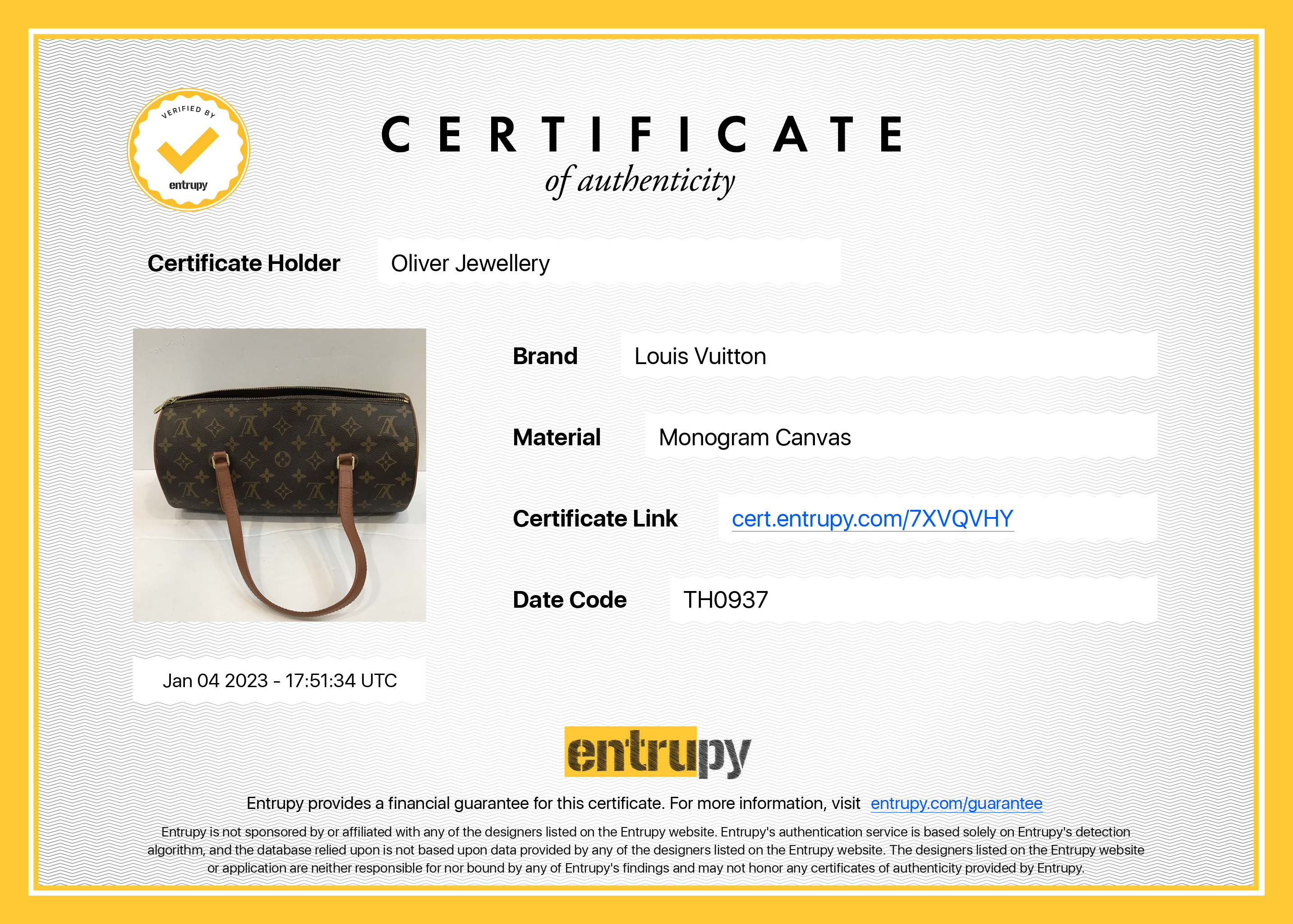 Louis Vuitton Monogram Papillon 30