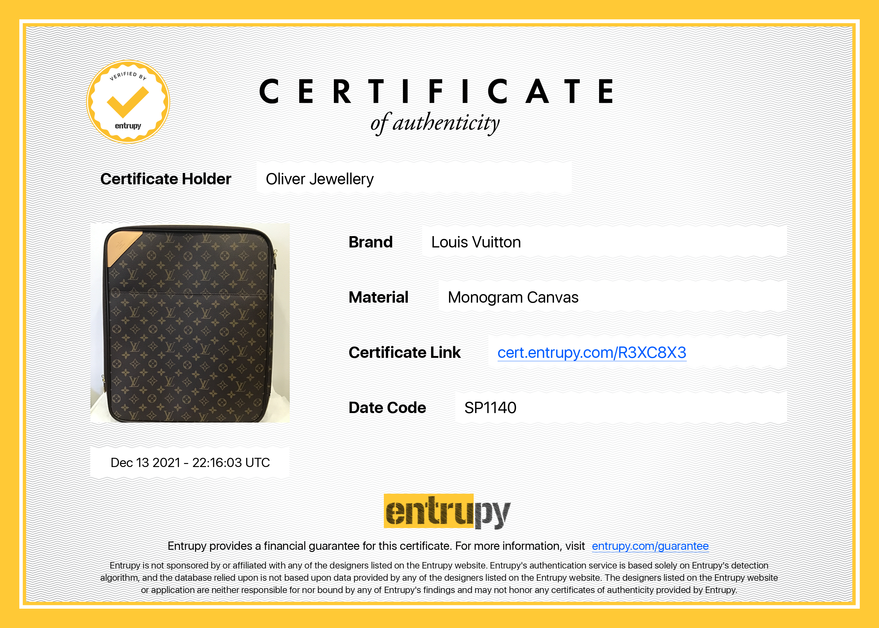 Louis Vuitton Monogram Pegase 45