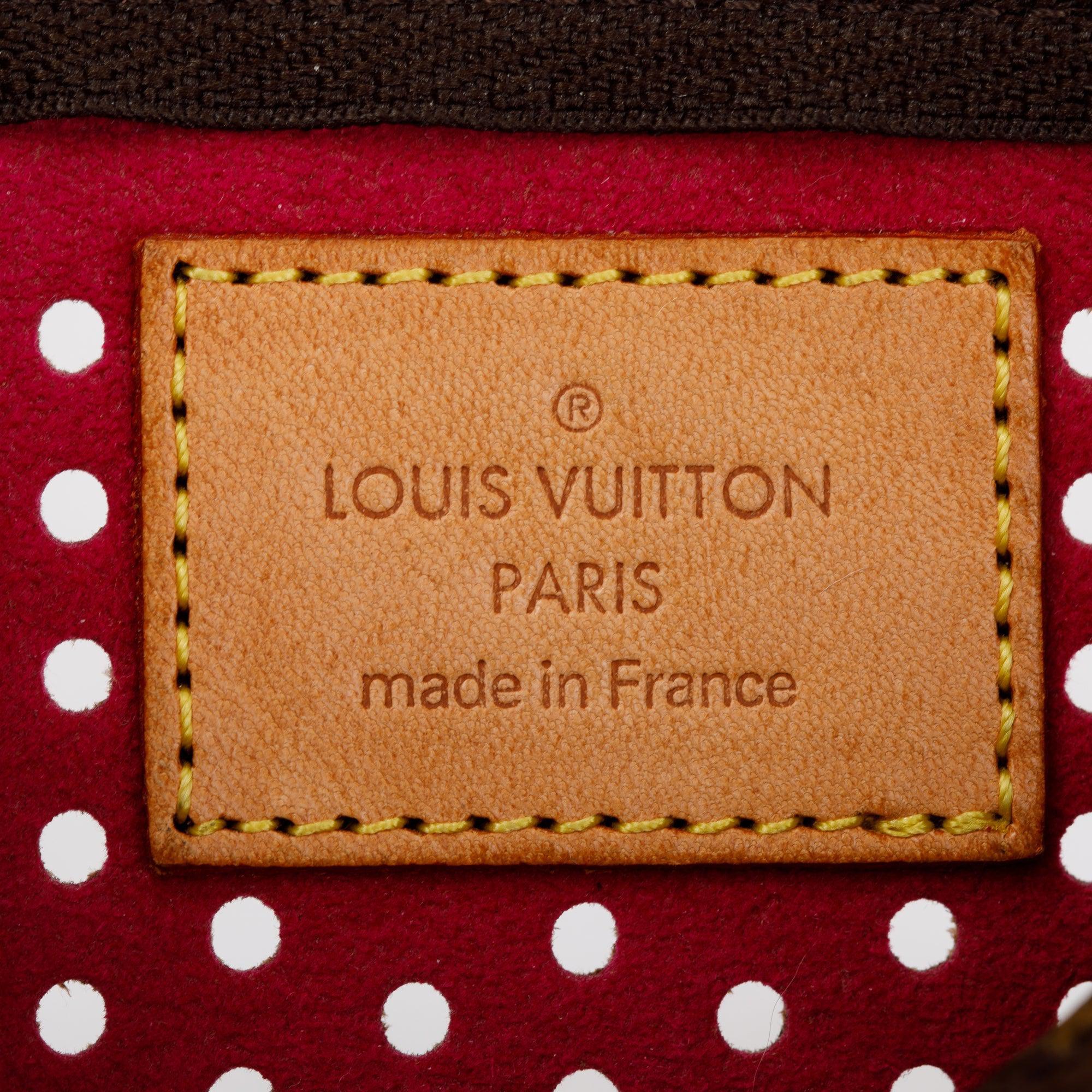 Louis Vuitton Monogram Perforated Pochette Plat Pouch w/ Box