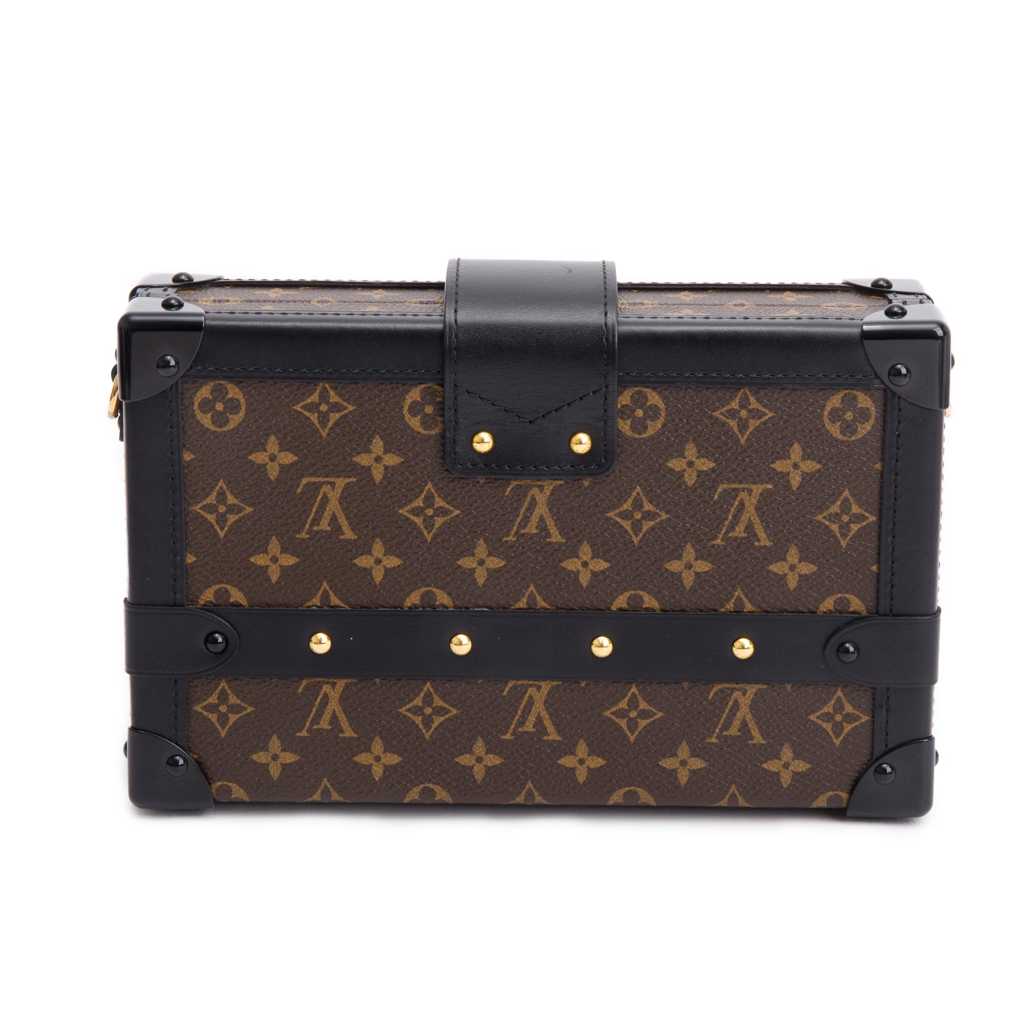Louis Vuitton Monogram Petite Malle Bag w/ Strap