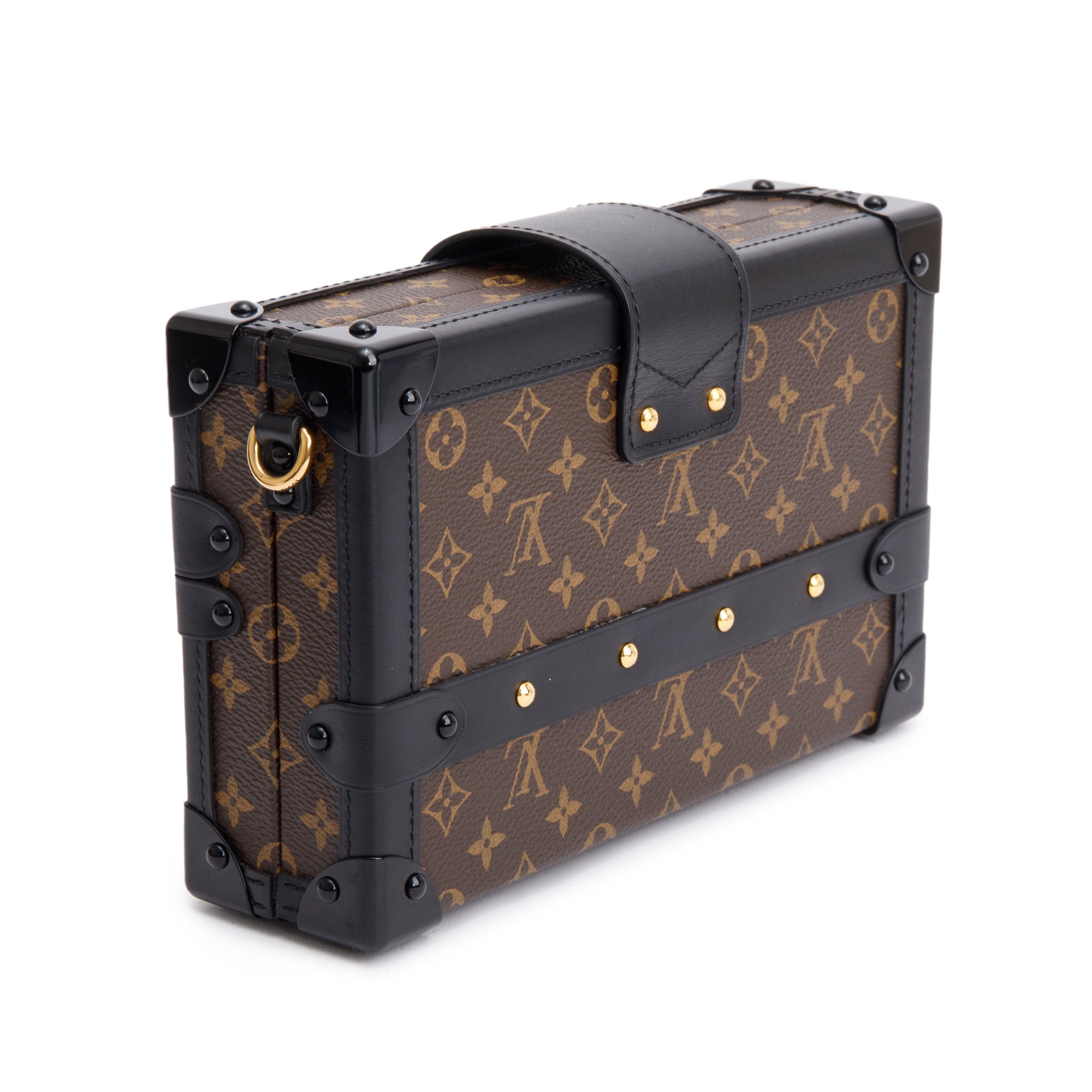 Louis Vuitton Monogram Petite Malle Bag w/ Strap