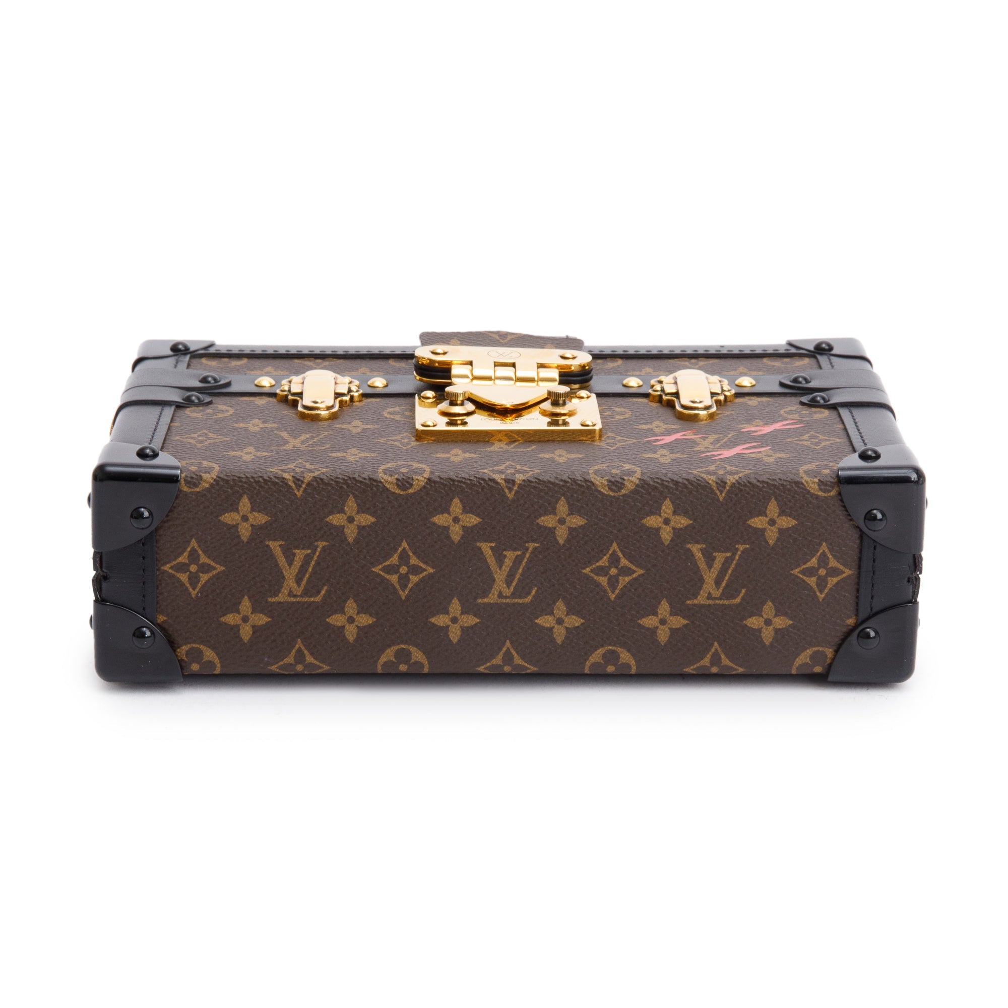 Louis Vuitton Monogram Petite Malle Bag w/ Strap