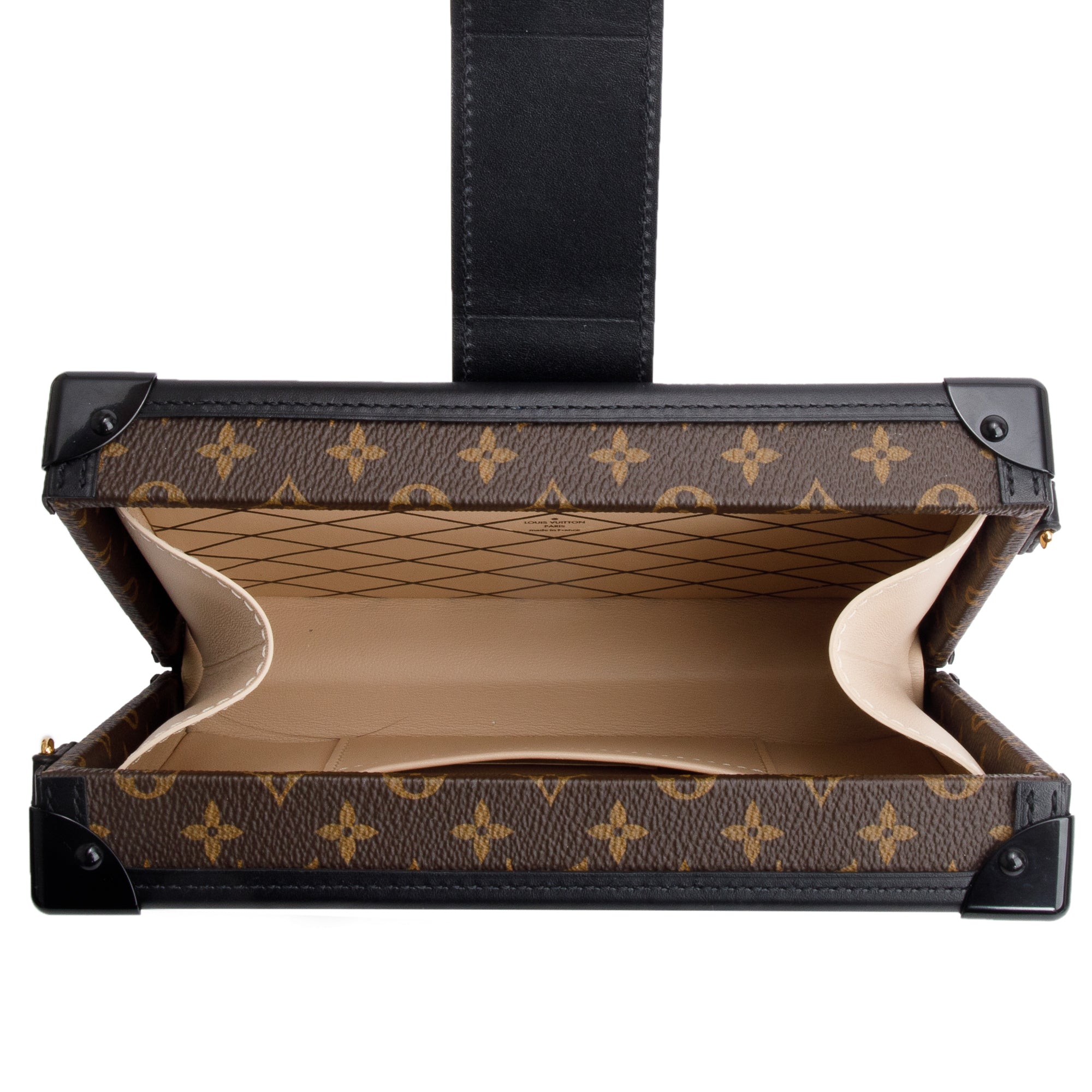 Louis Vuitton Monogram Petite Malle Bag w/ Strap