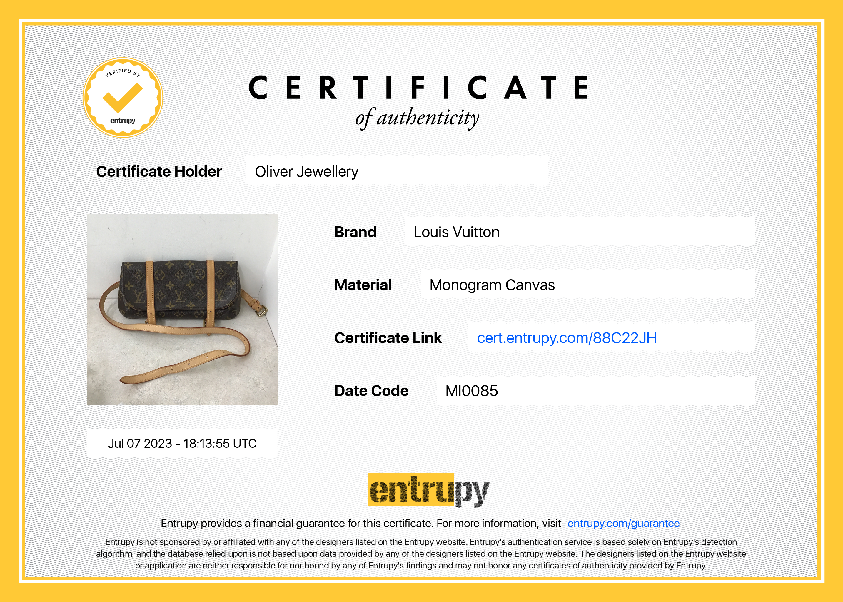 Louis Vuitton Monogram Pochette Marelle