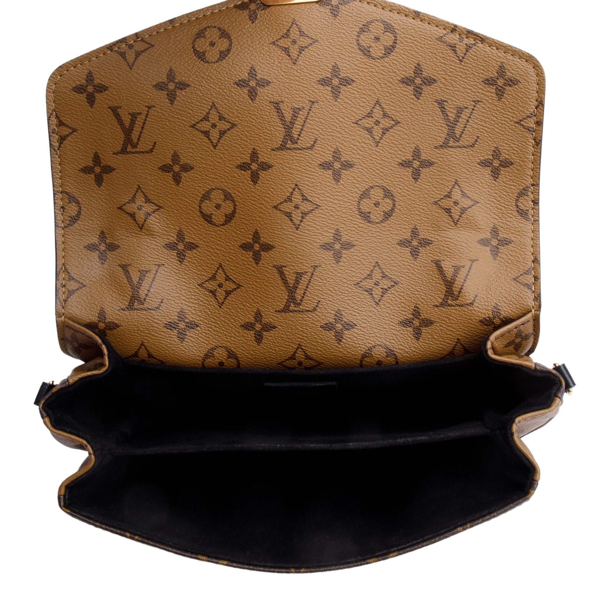 Louis Vuitton Monogram Reverse Pochette Metis w/ Strap & Box
