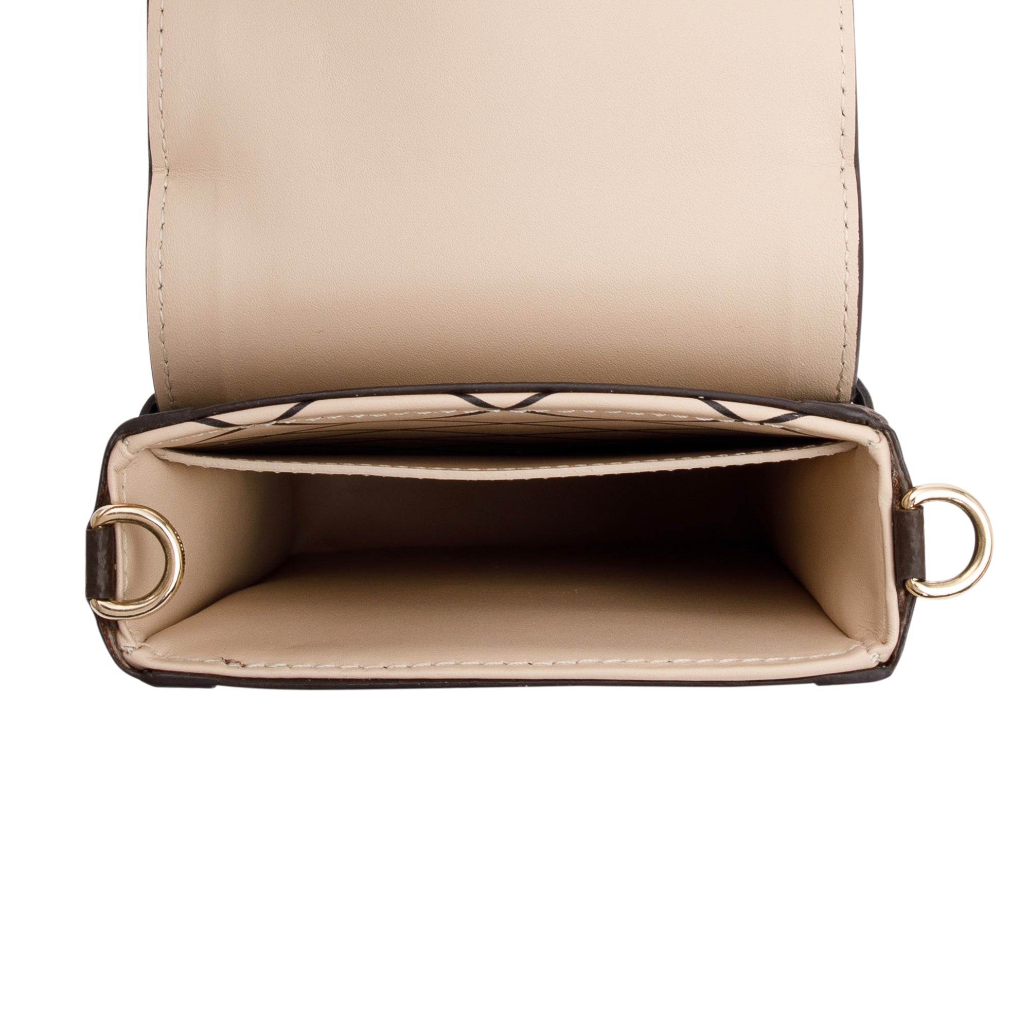 Louis Vuitton Monogram Reverse Pochette Trunk Verticale w/ Strap & Box