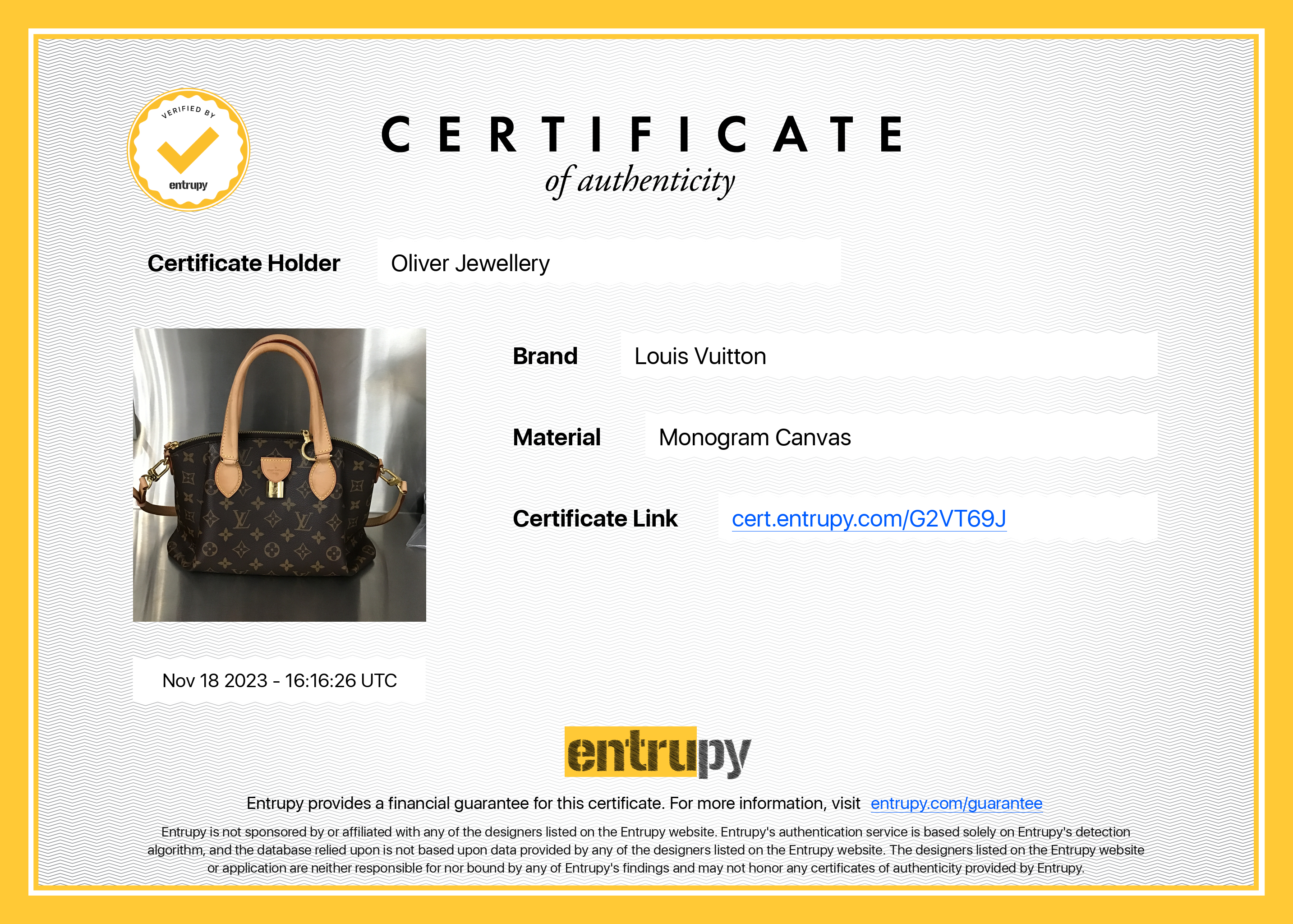 Louis Vuitton Monogram Rivoli PM w/ Strap, Box & Receipt