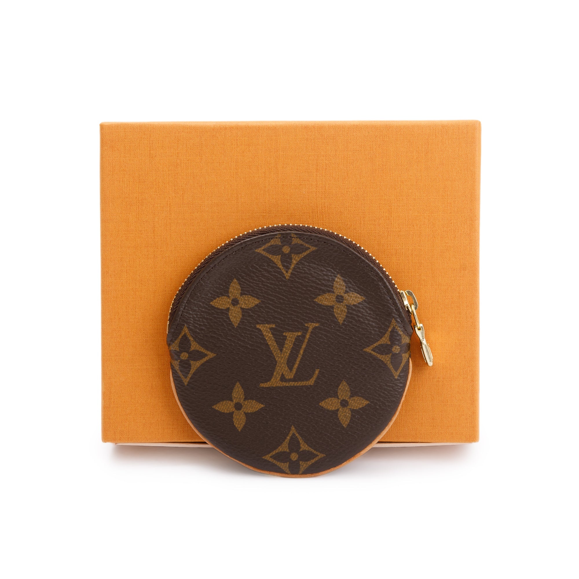 Louis Vuitton Monogram Round Coin Purse w/ Box & Receipt