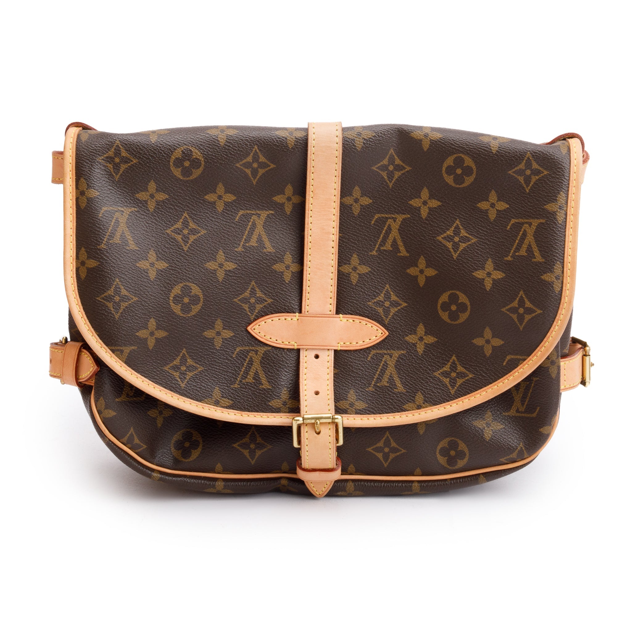 Louis Vuitton Monogram Saumur MM Crossbody Bag w/ Box & Receipt