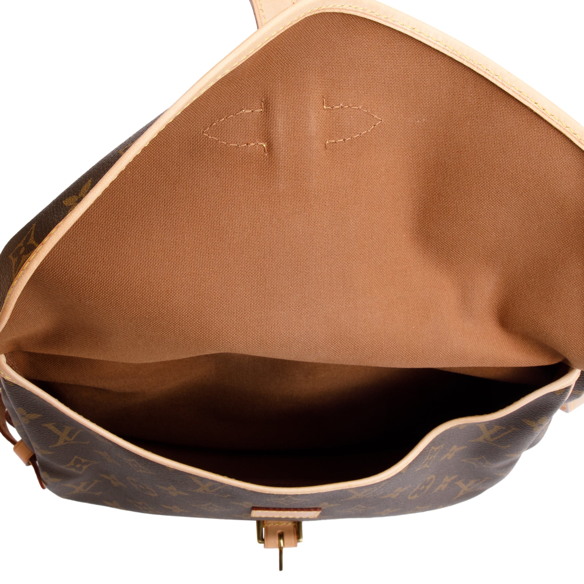 Louis Vuitton Monogram Saumur MM Crossbody Bag w/ Box & Receipt