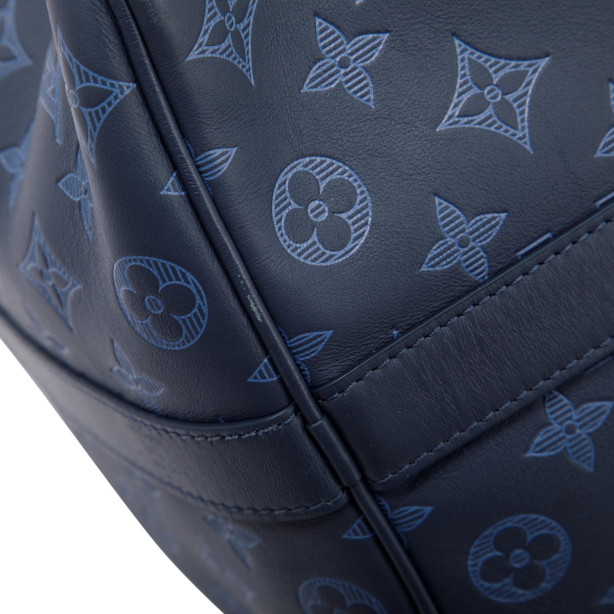 Louis Vuitton Monogram Shadow Leather Keepall Bandouliere 50