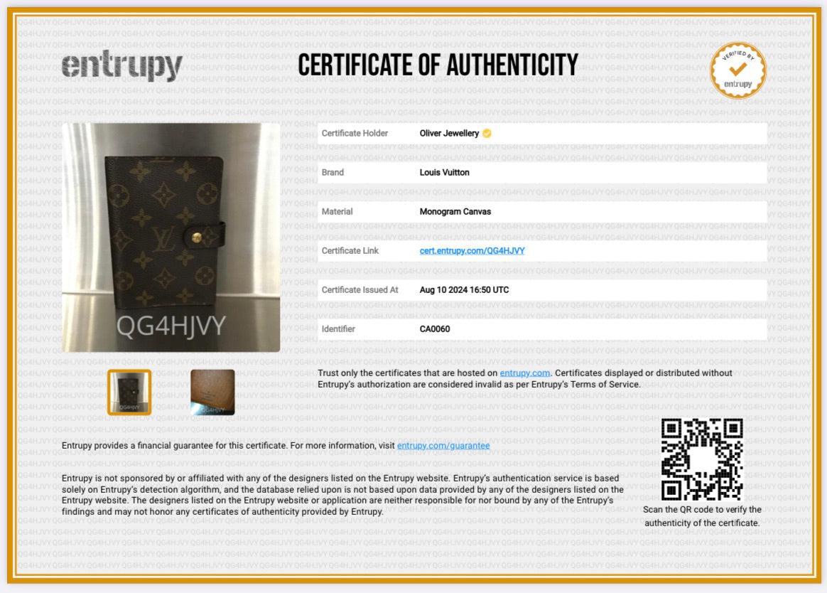 Louis Vuitton Monogram Small Ring Agenda Cover