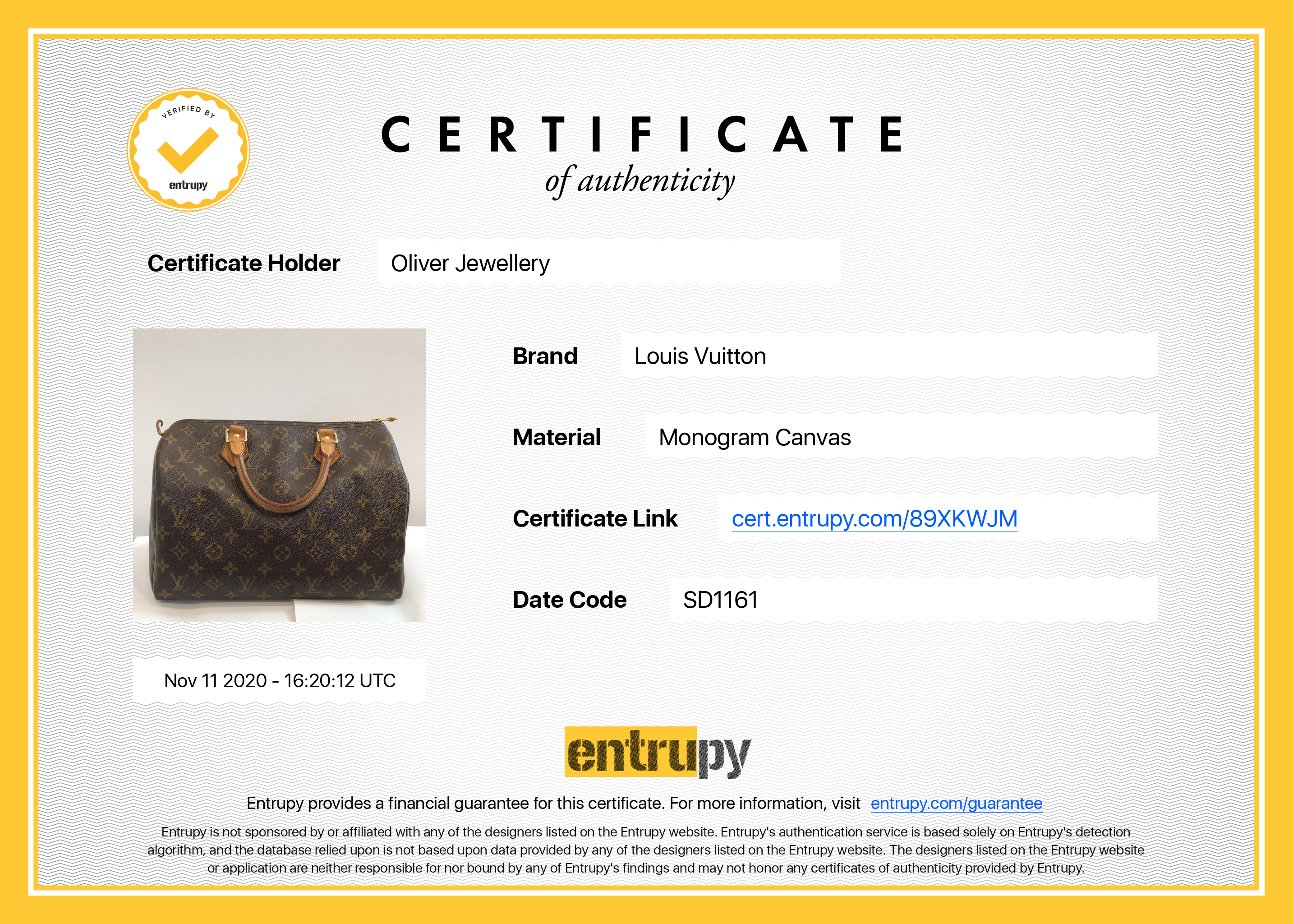 Louis Vuitton Monogram Speedy 30