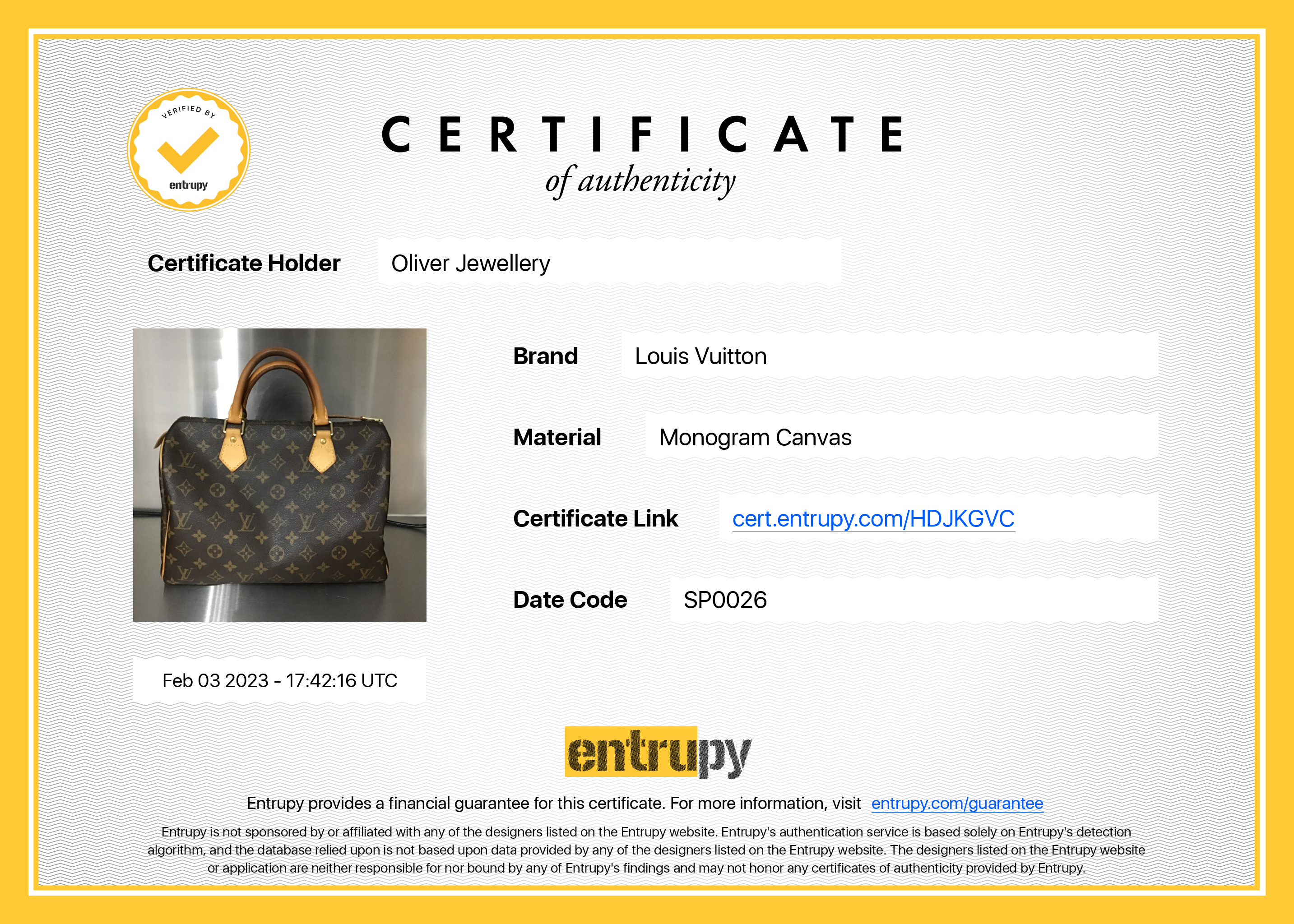Louis Vuitton Monogram Speedy 30