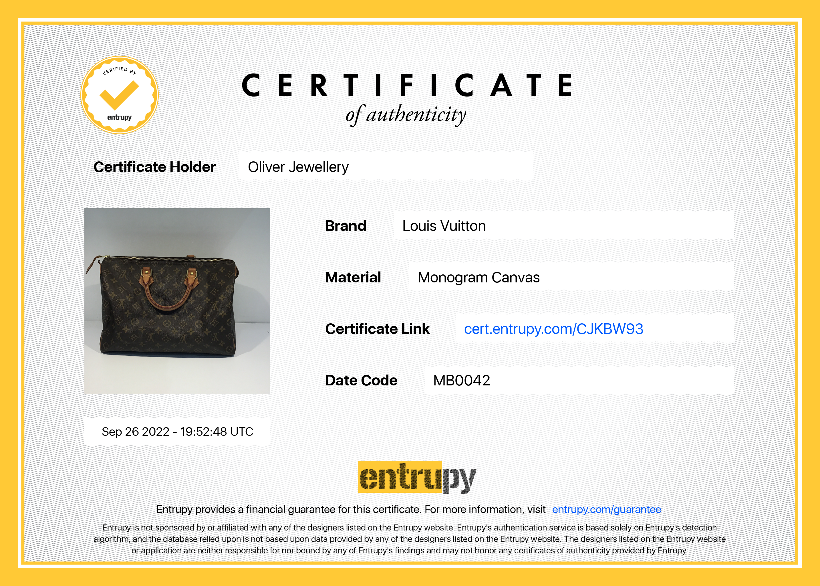 Louis Vuitton Monogram Speedy 35