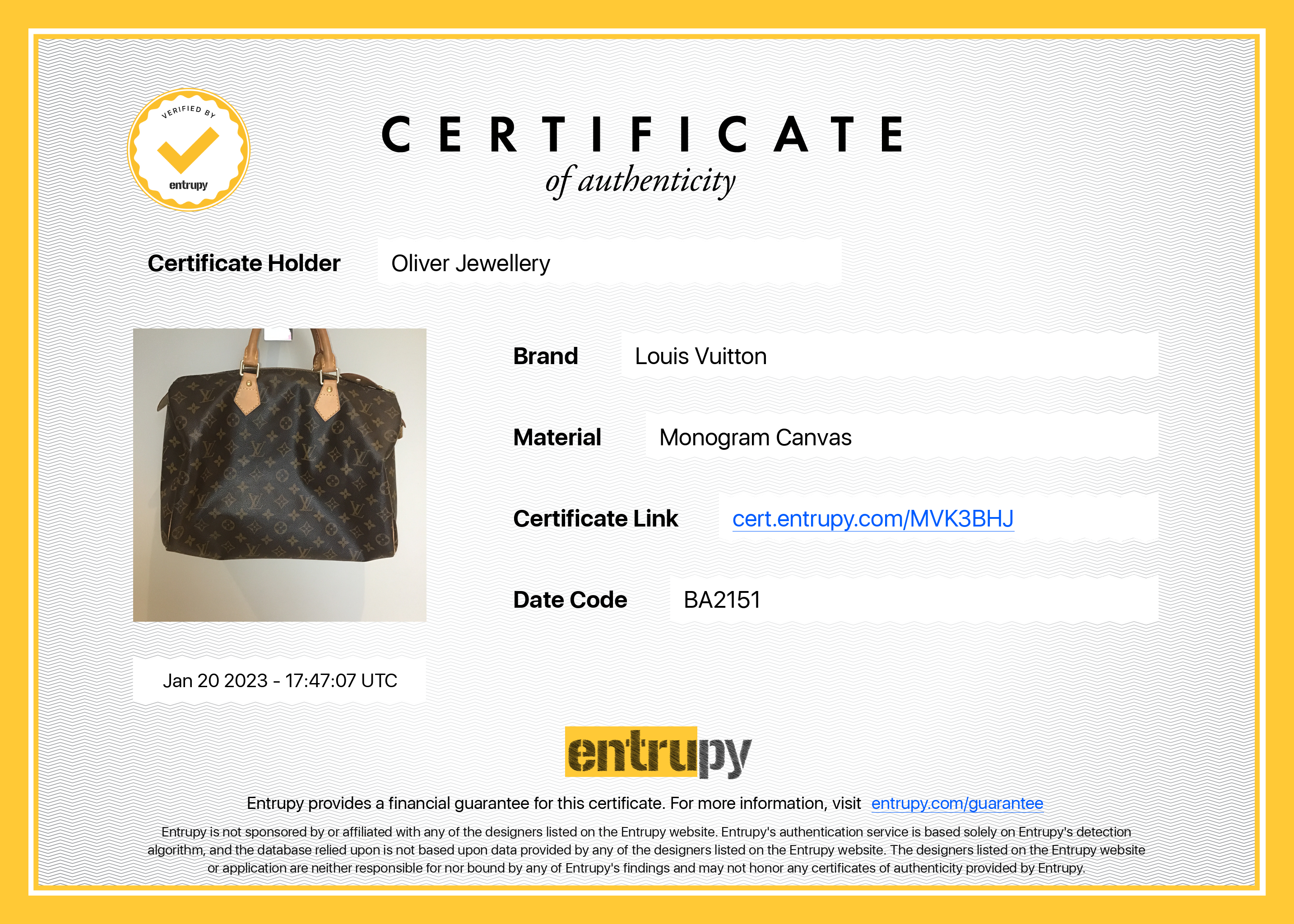 Louis Vuitton Monogram Speedy 35