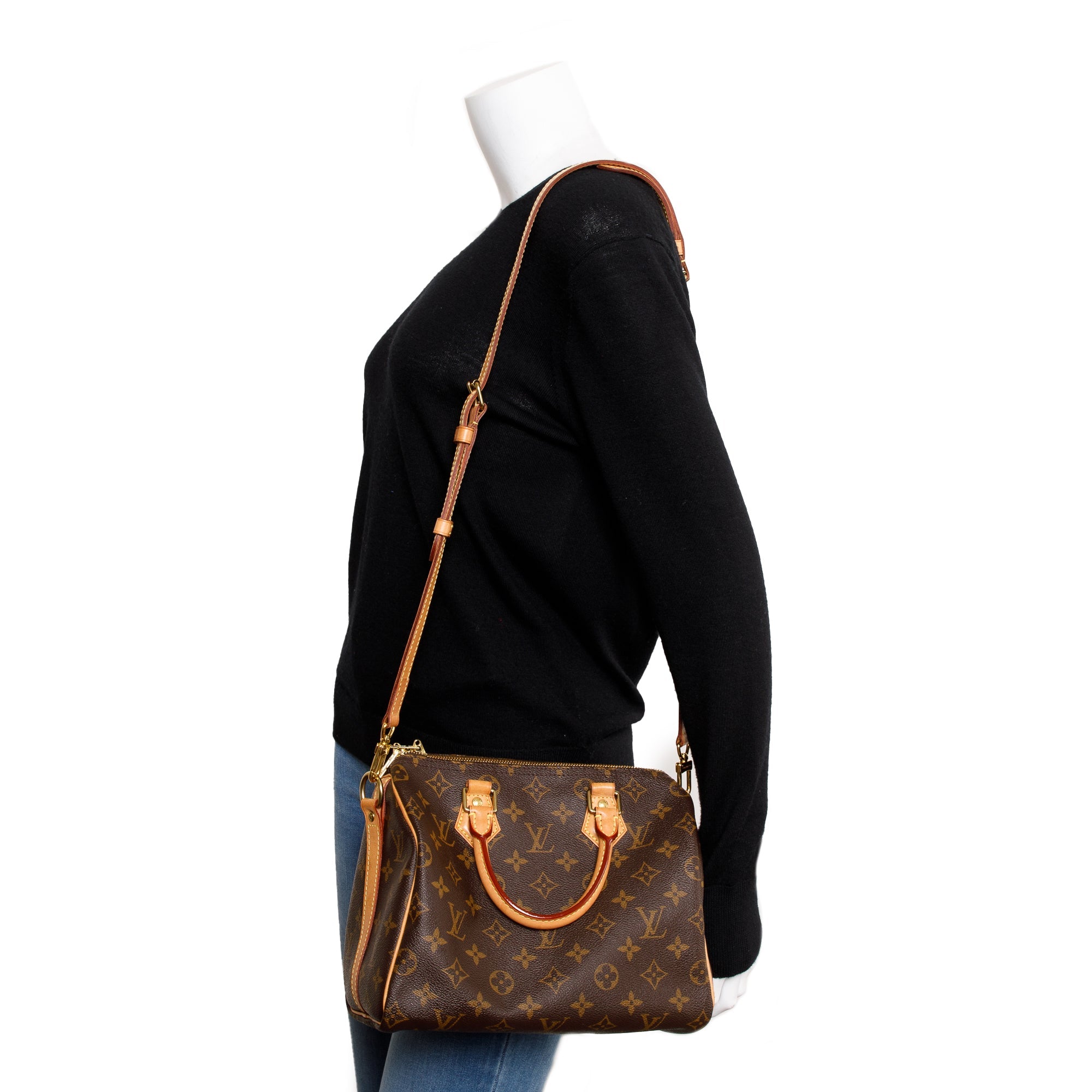 Louis Vuitton Monogram Speedy Bandouliere 25 w/ Strap