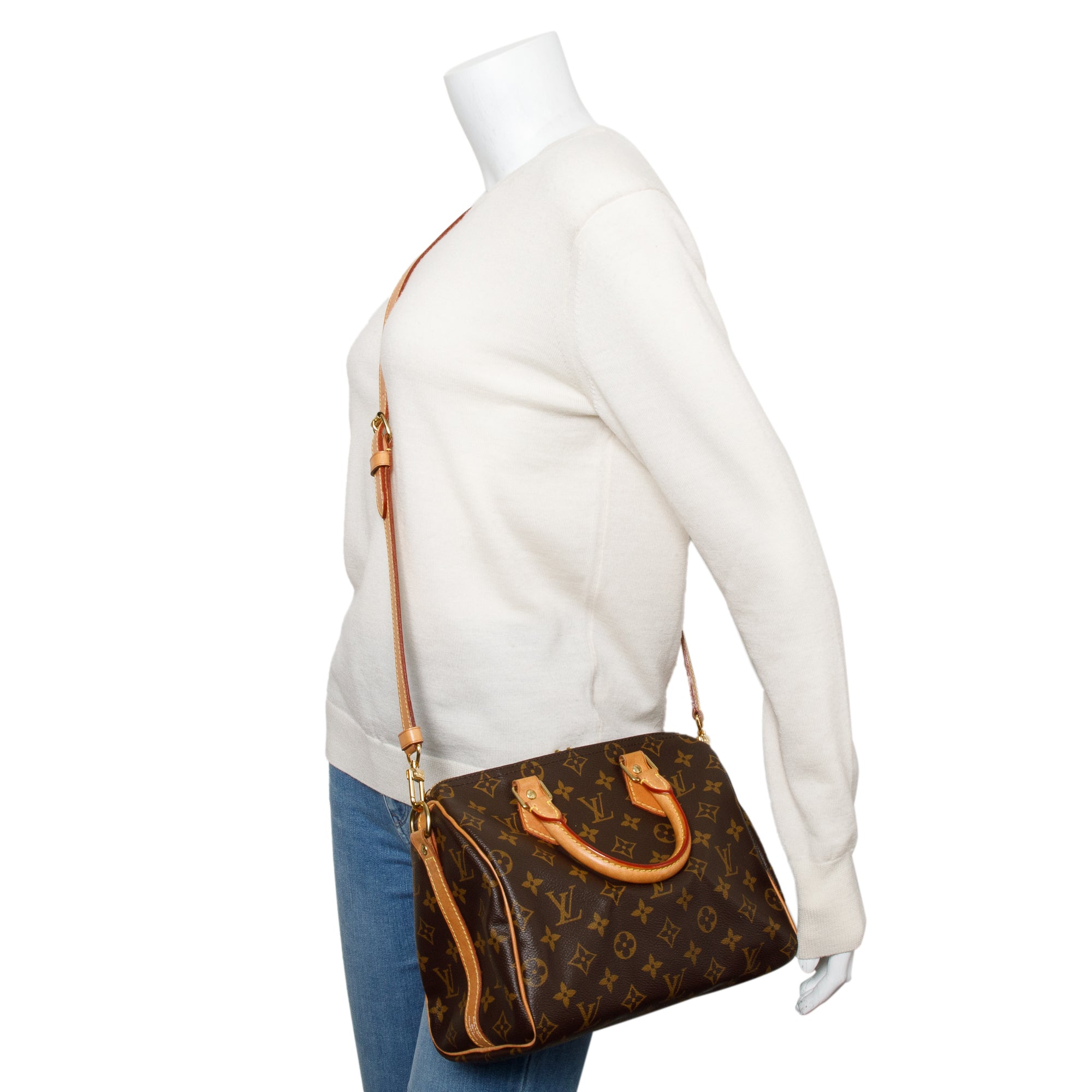 Louis Vuitton Monogram Speedy Bandouliere 25 w/ Strap