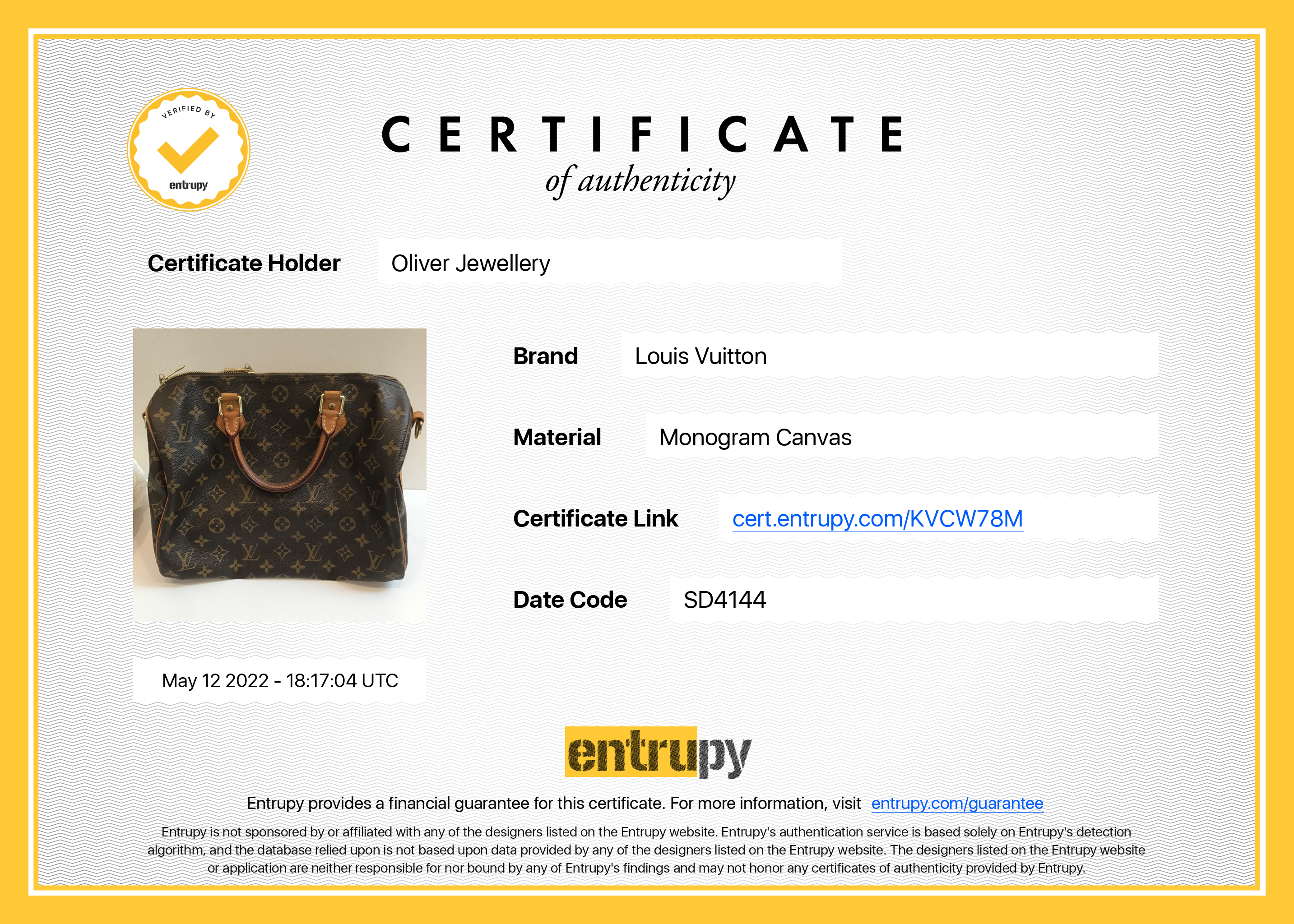 Louis Vuitton Monogram Speedy Bandouliere 30 w/ Box