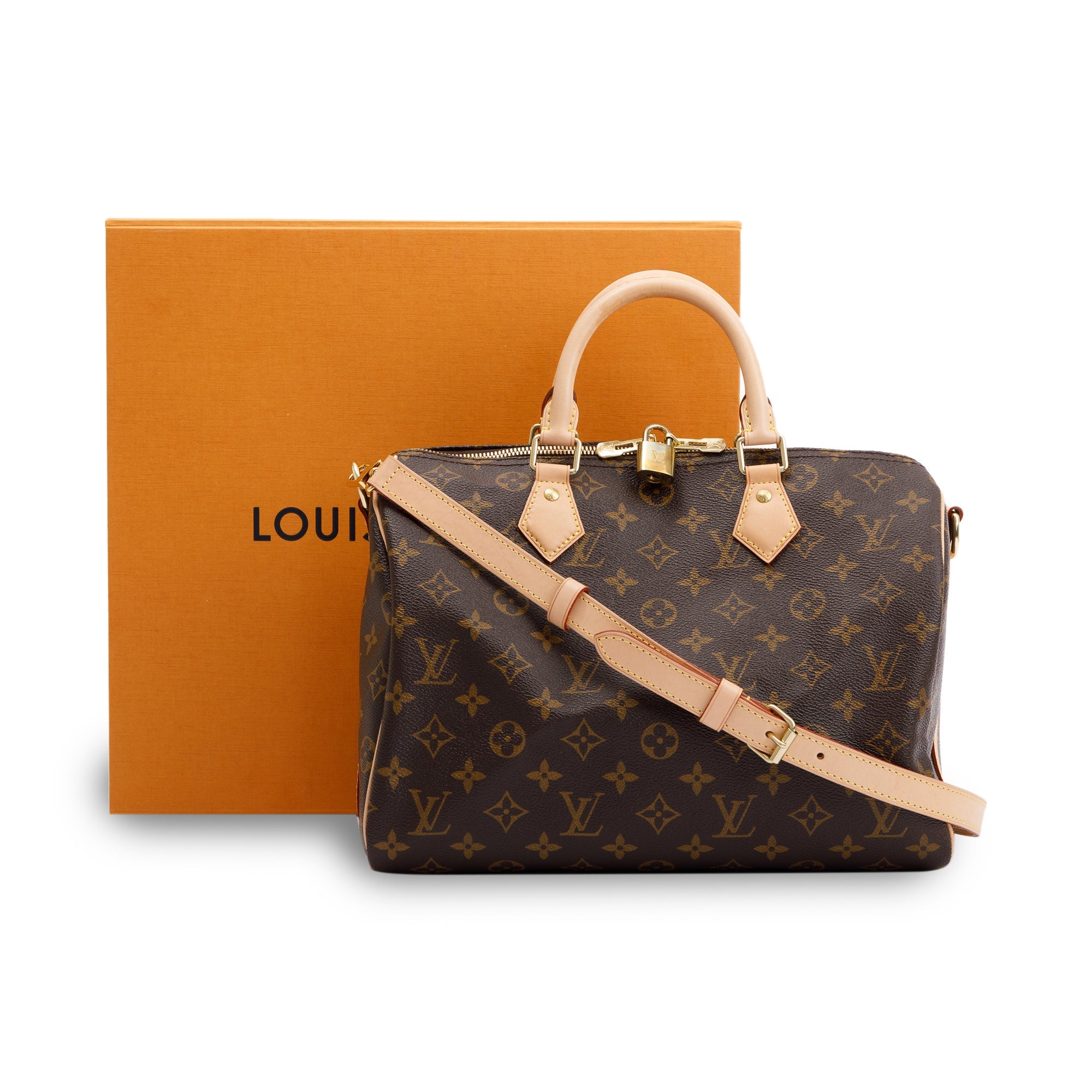 Louis Vuitton Monogram Speedy Bandouliere 30 w/ Box & Receipt