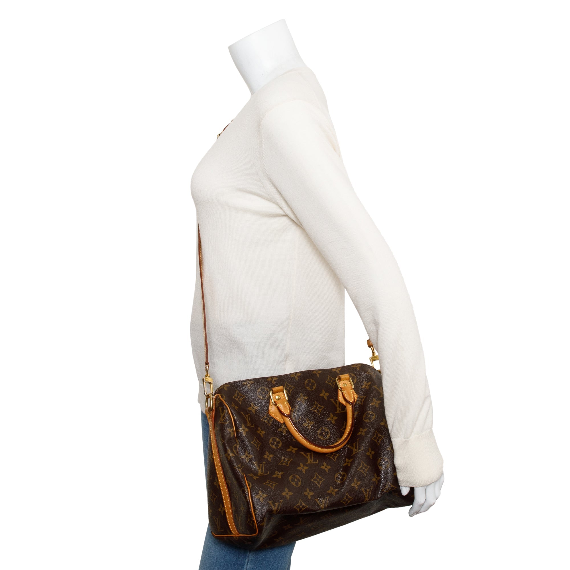 Louis Vuitton Monogram Speedy Bandouliere 30 w/ Box & Receipt